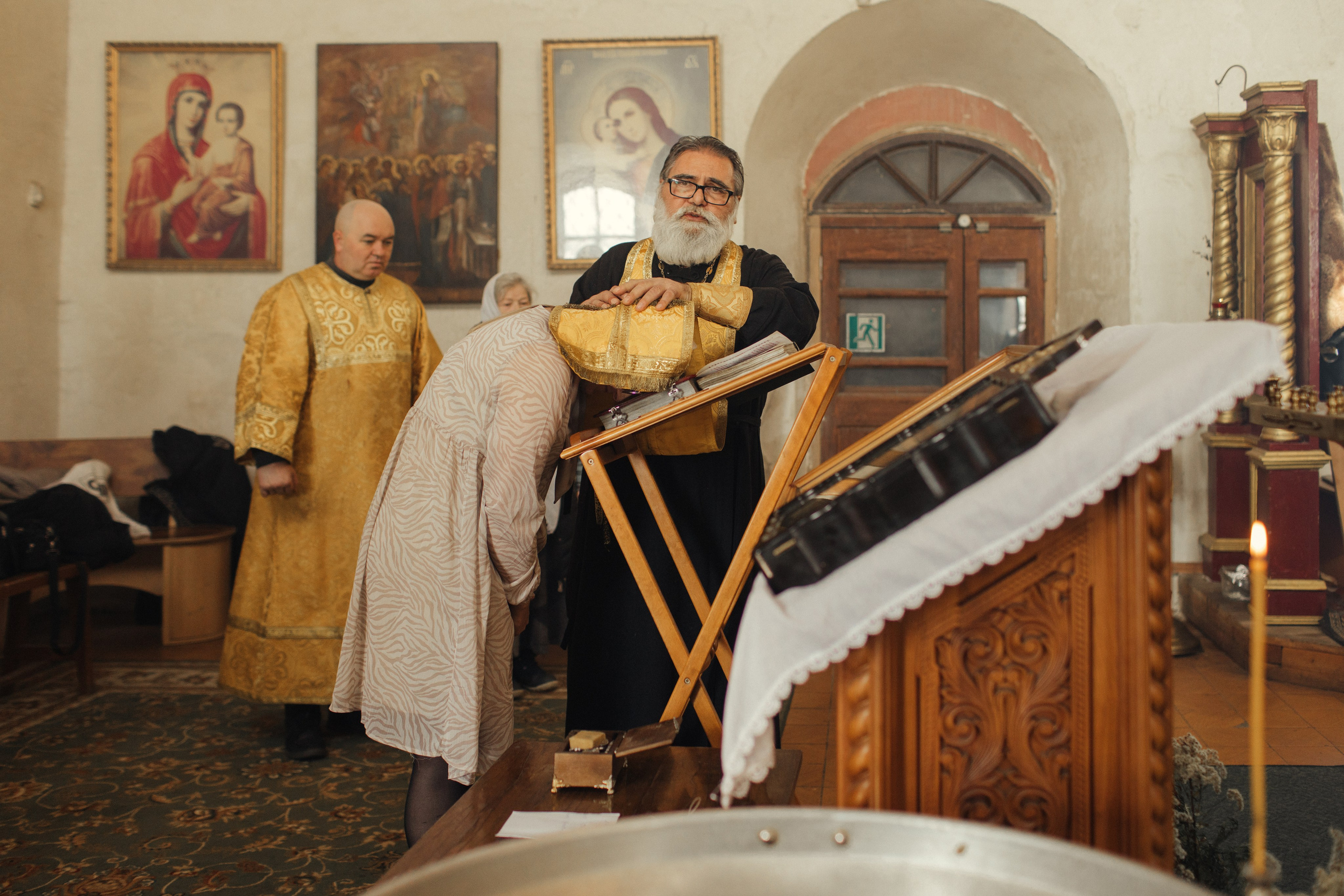 Крещение Льва, Благовещенская церковь в Прусово. Главная