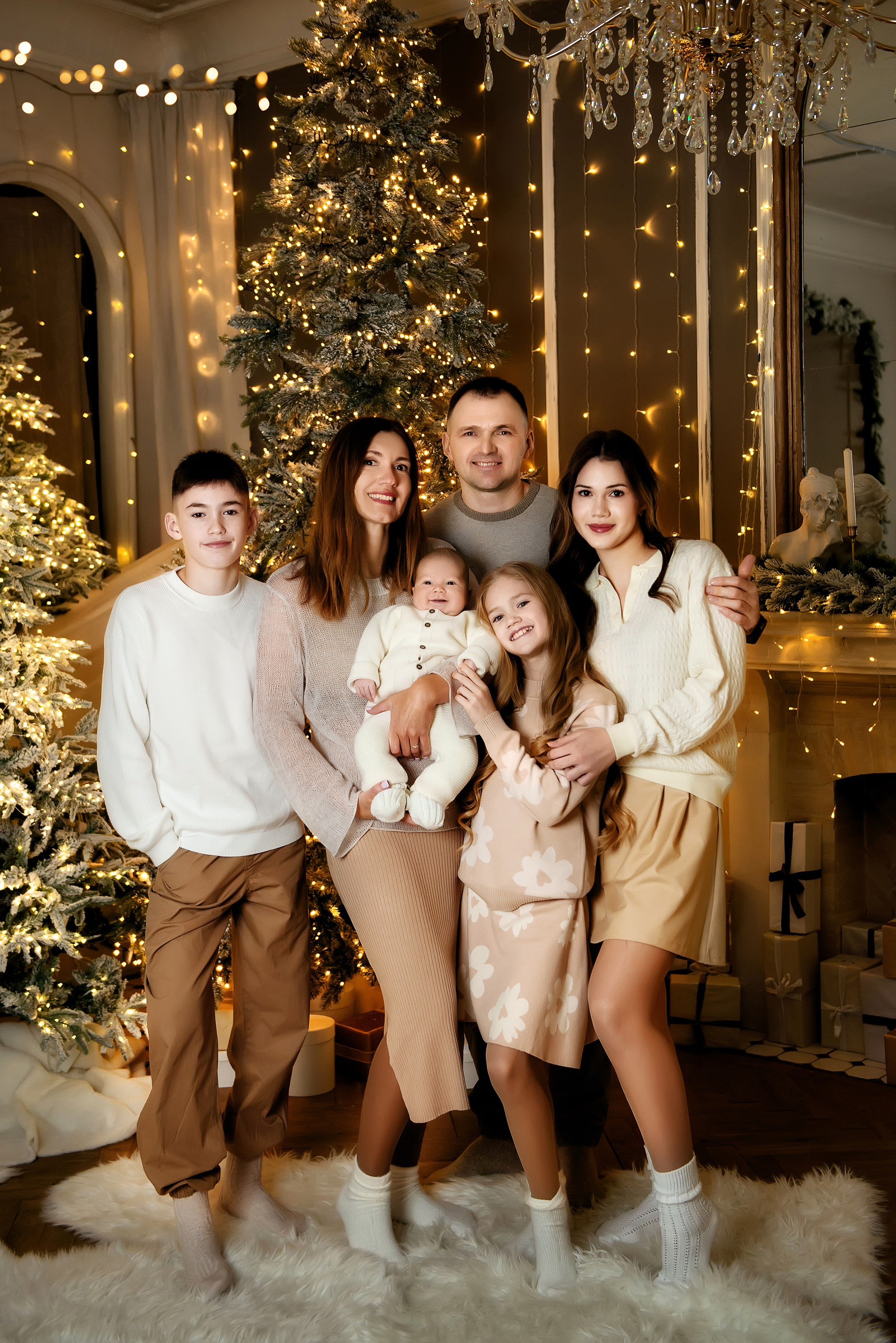 Юшковы_новогодняя. Школьный, фэшн фотограф в Тюмени и в России Ирина Королева