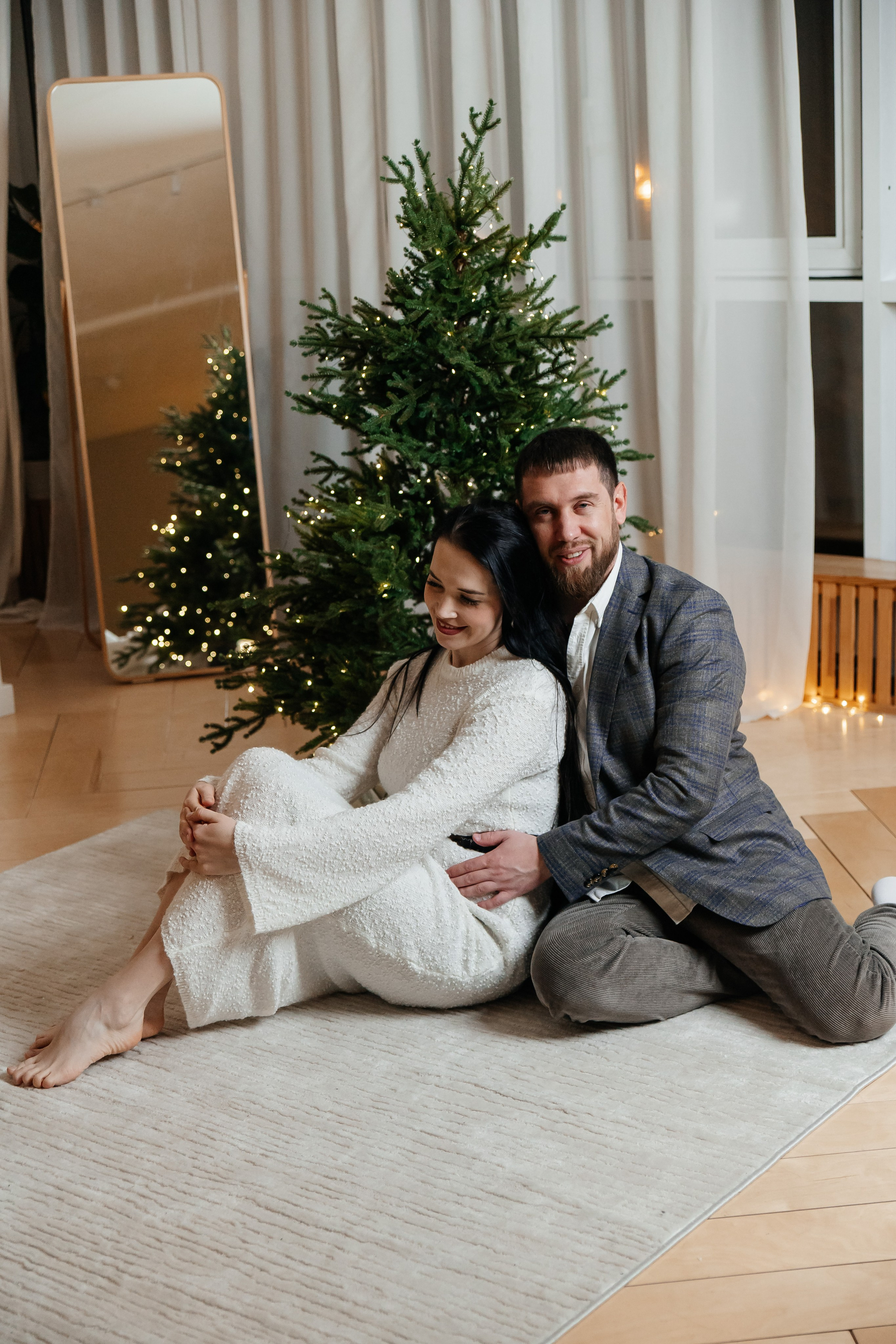 Новогодняя семейная фотосессия в студии. Свадебный, семейный фотограф, контент съёмка. Екатеринбург. Елена Граф