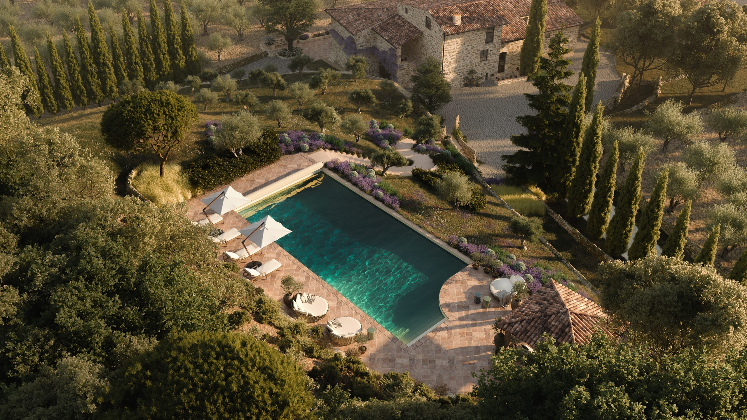 3d Визуализация виллы Испания