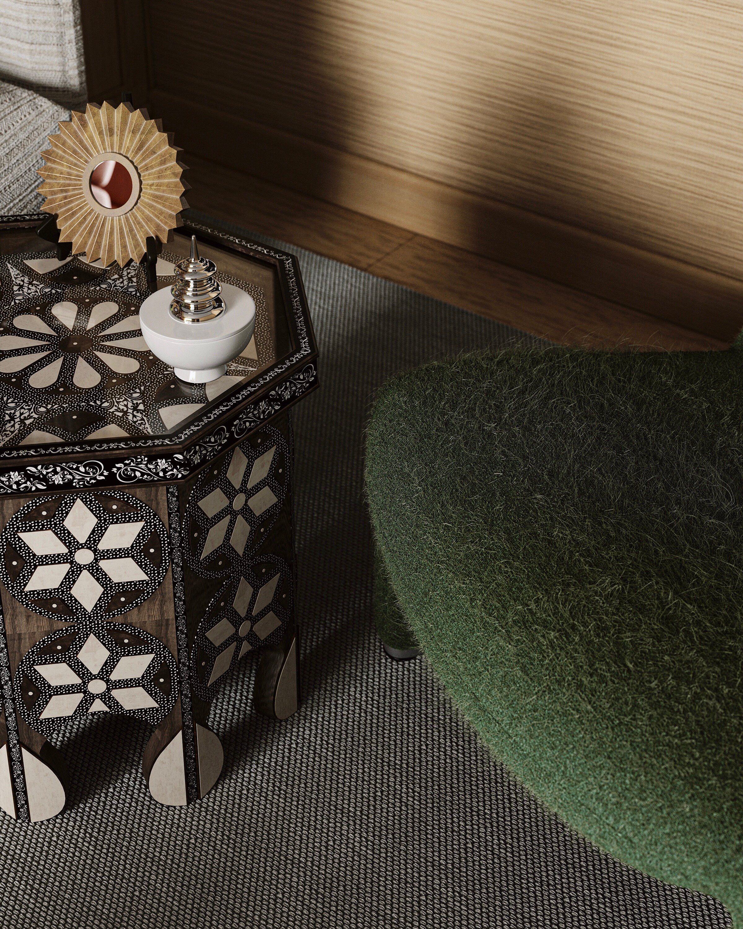 Визуализация по референсу проекта Сергея Огурцова. 3D визуализация дизайна интерьера. 3D interior design visualizer