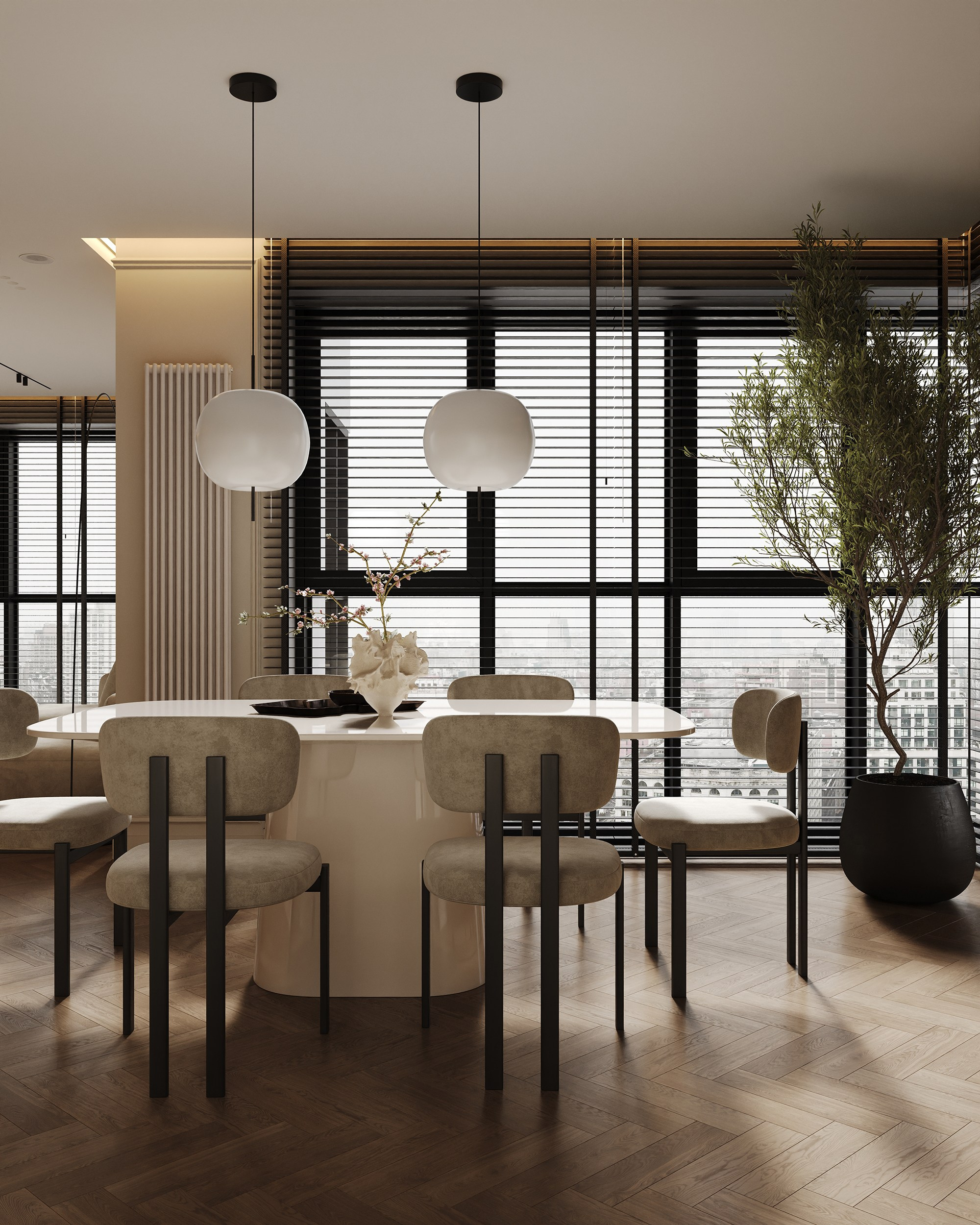 Кухня-гостиная «Одинарка». 3D визуализация интерьера Надежда Соколова