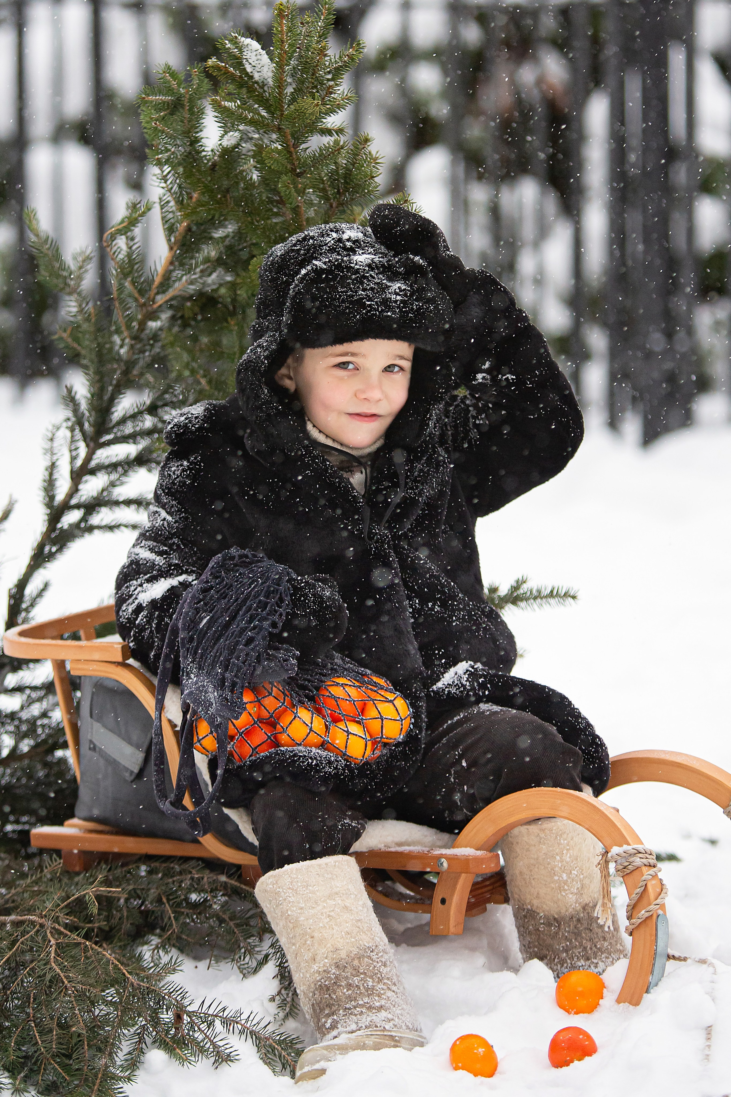 Зима в детском саду. Свадебный, семейный, детский фотограф в Санкт-Петербурге