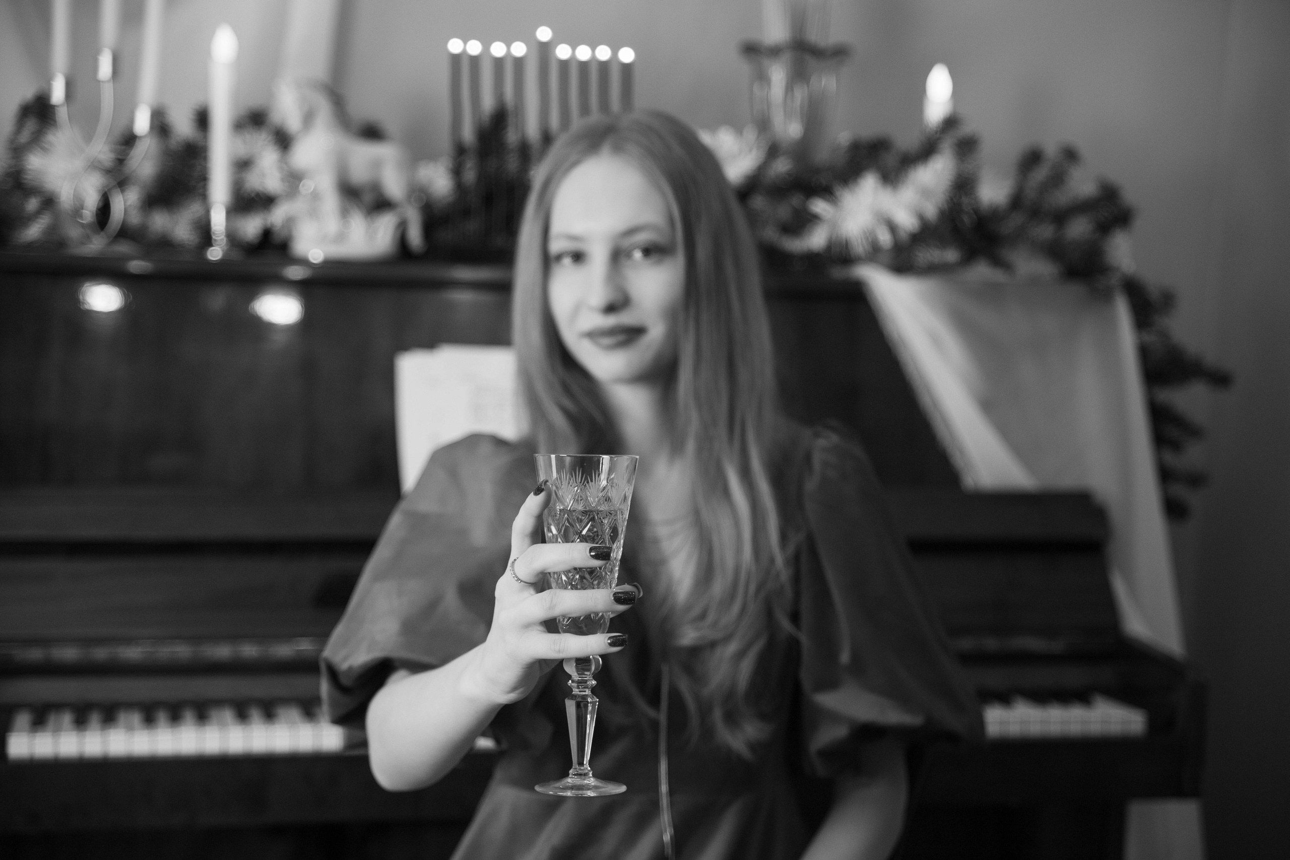 Новогодняя. Александра и Бублик. Фотограф Лапочкина Татьяна