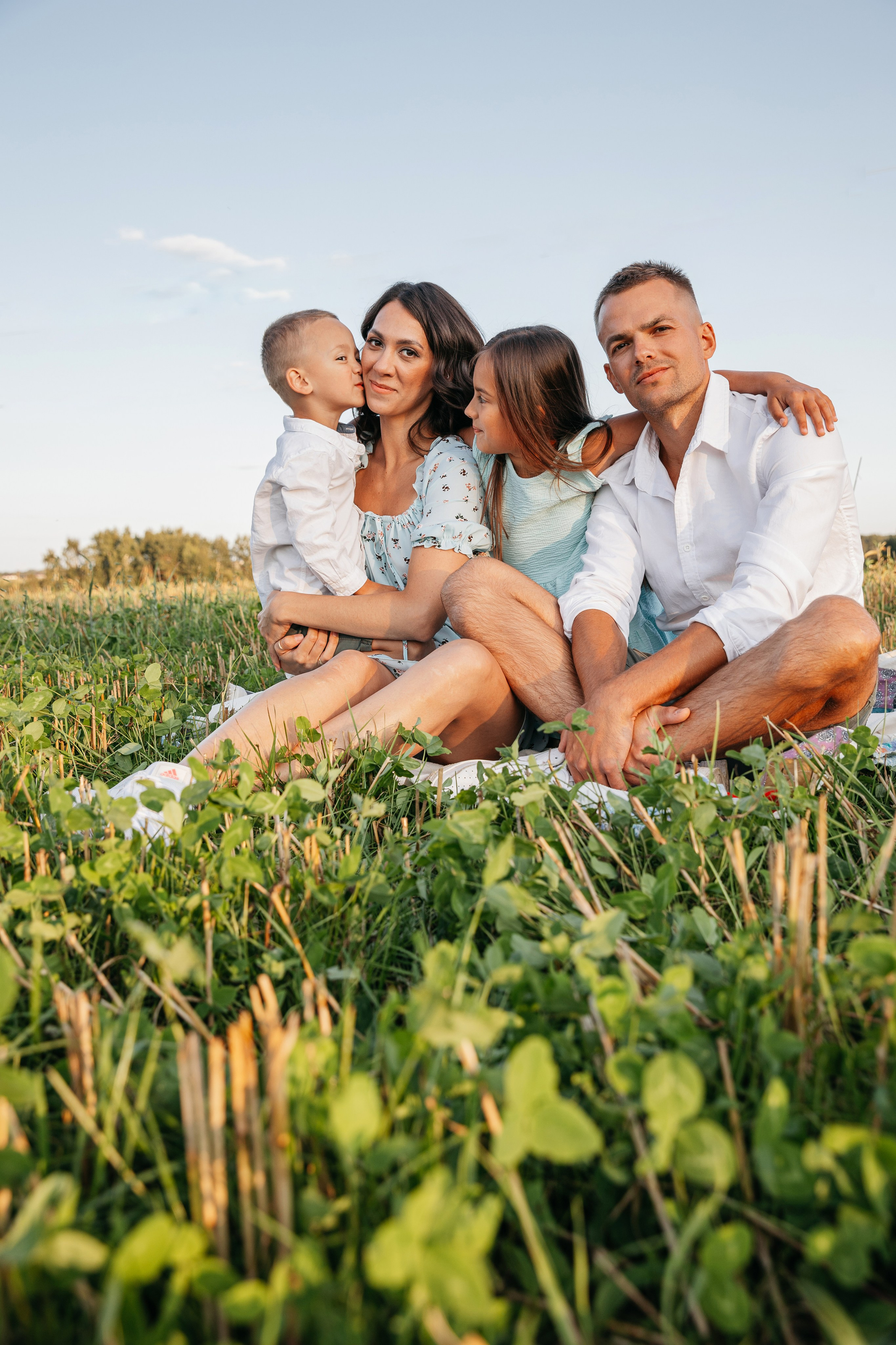 Семейная закатная съемка. Фотограф в Твери Лагодная Яна