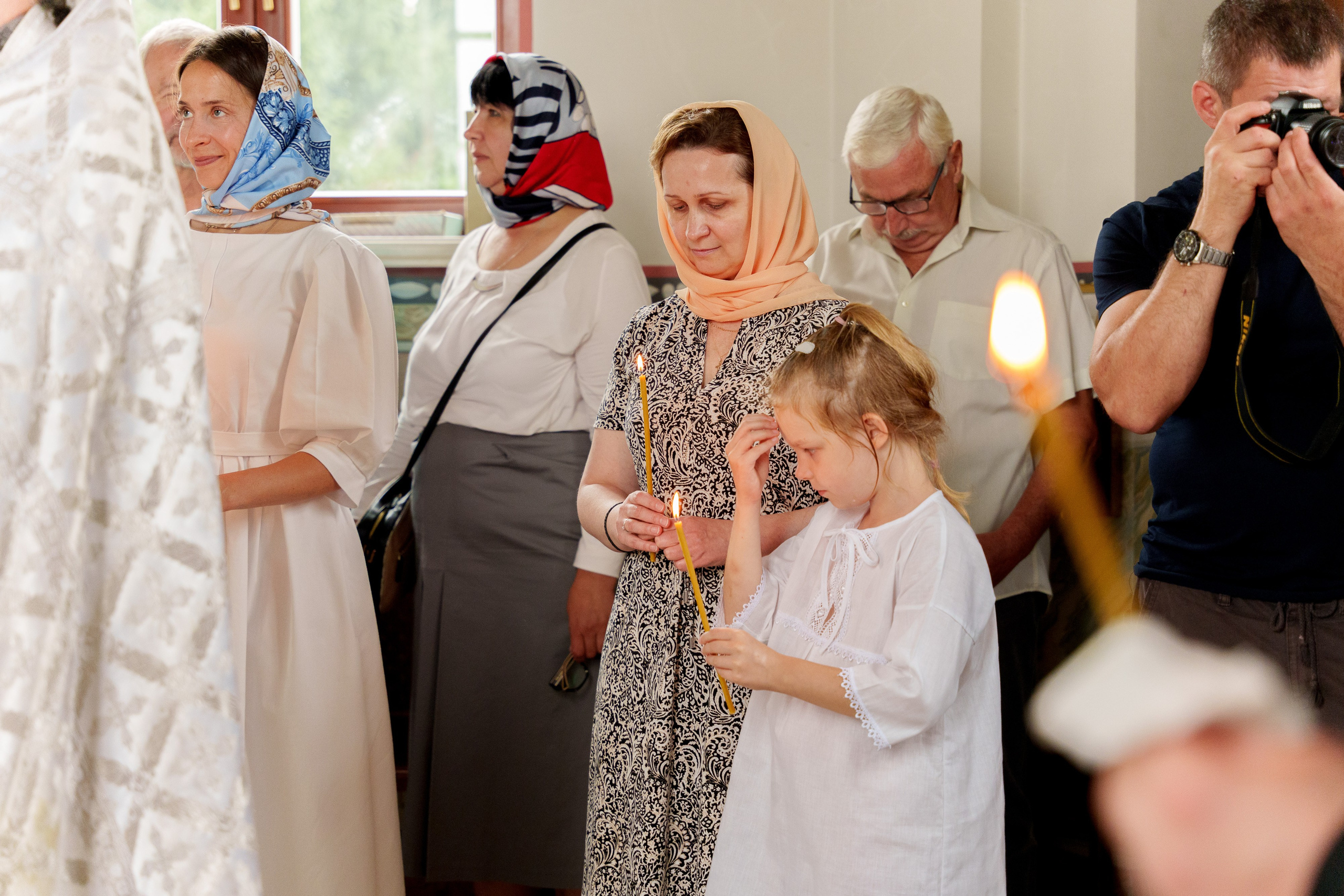 Крещение Полины. Фотограф Юлия Попова