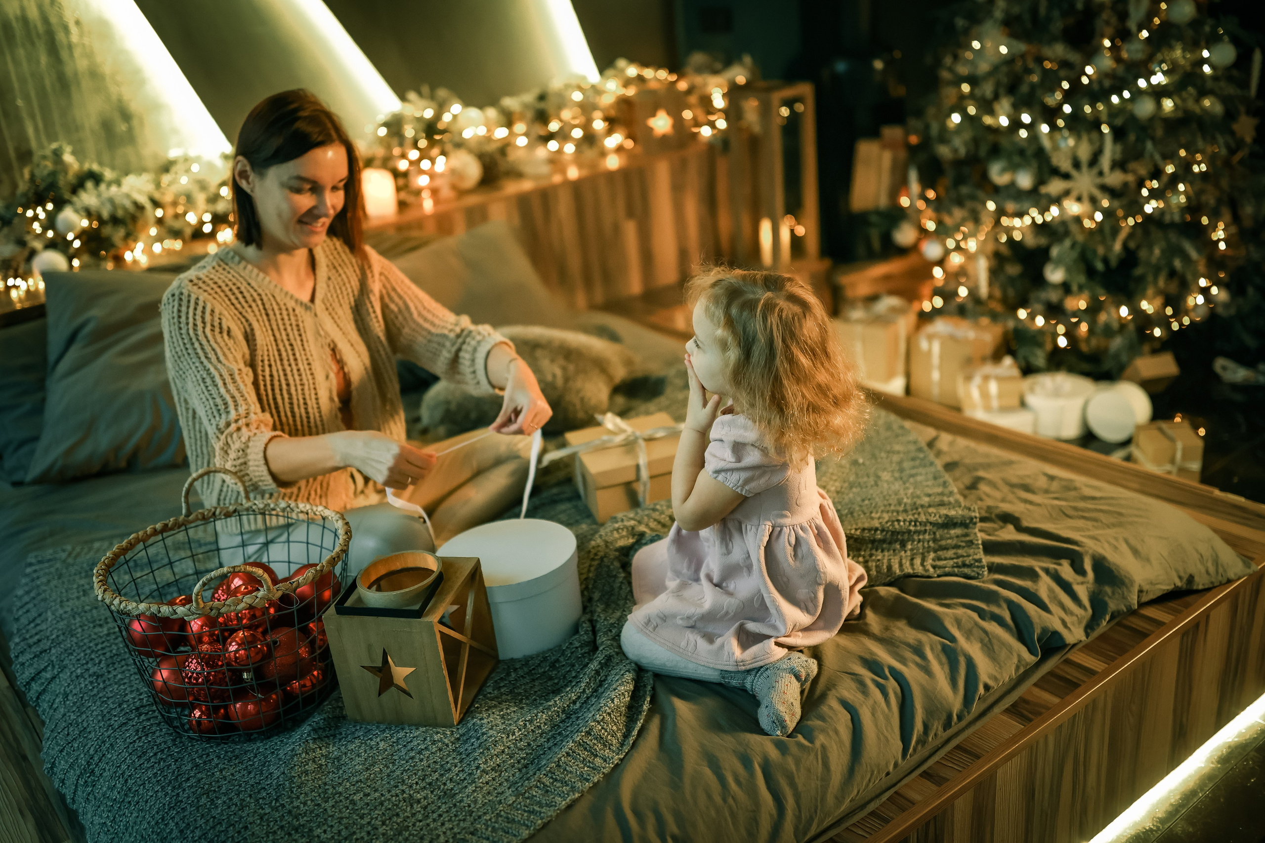 Новогодние фотосессии в студии и дома. Профессиональный фотограф в Москве, Подмосковье