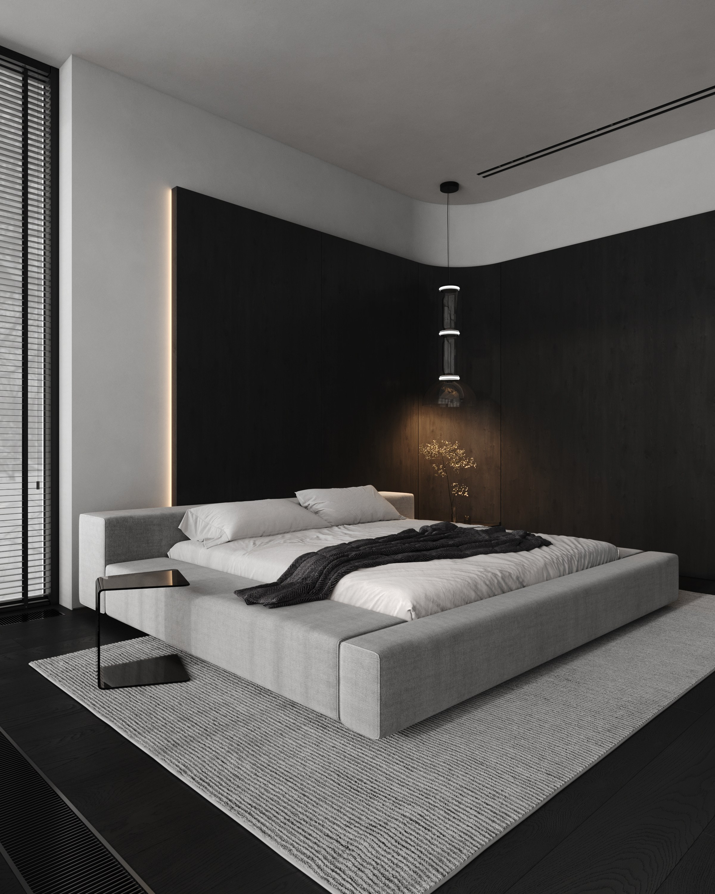 Спальня. Создание 3д визуализаций. Анимированное видео. Сборка сцен