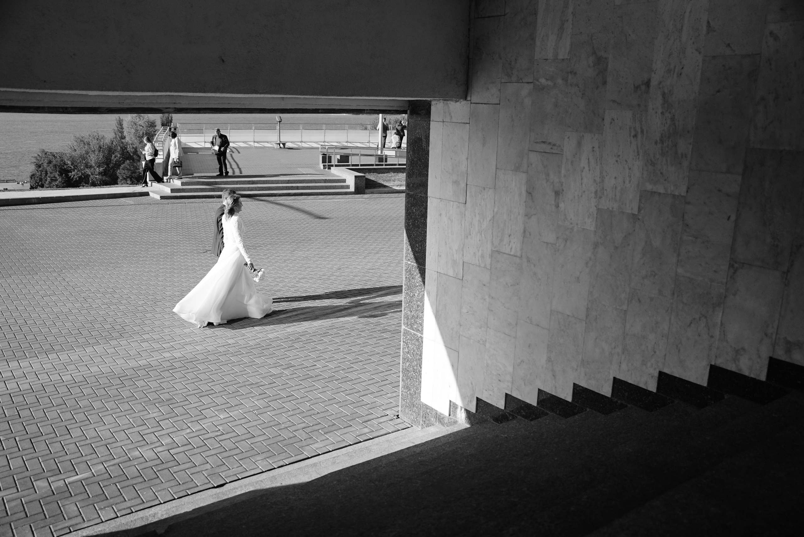 Андрей и Алина чб. Свадебный фотограф в Самаре Анна Ковалева