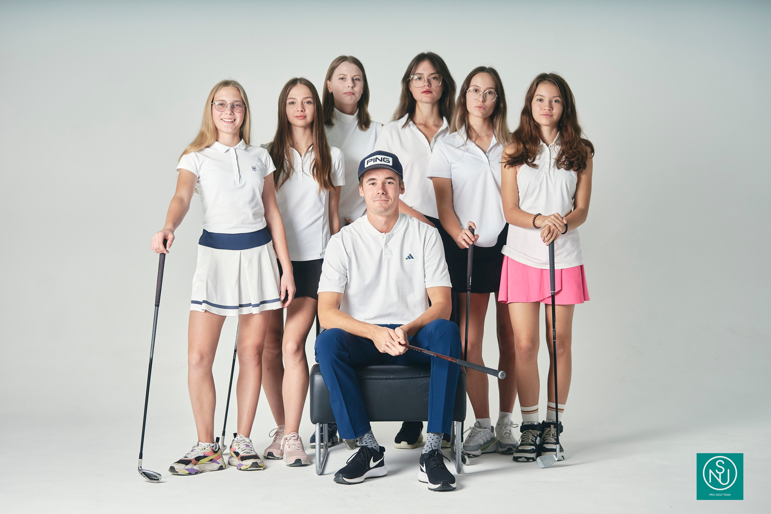 NSU съемка команды 2024. Академия гольфа NSU в Москве. Тренировки по гольфу для детей и взрослых, тренировки для новичков