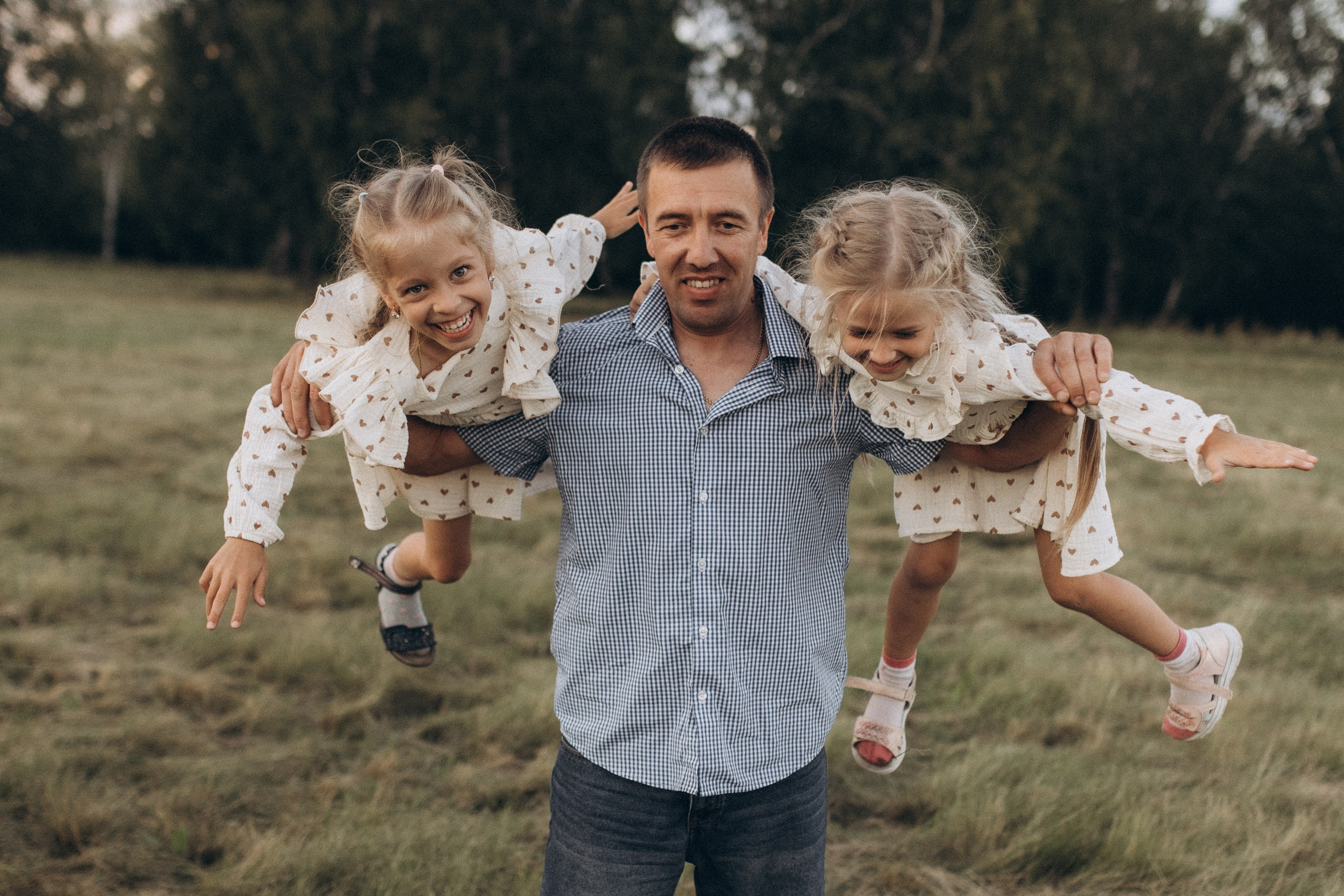 Папа и дети. Семейный фотограф lifestyle в Новосибирске Елена Шпилевая