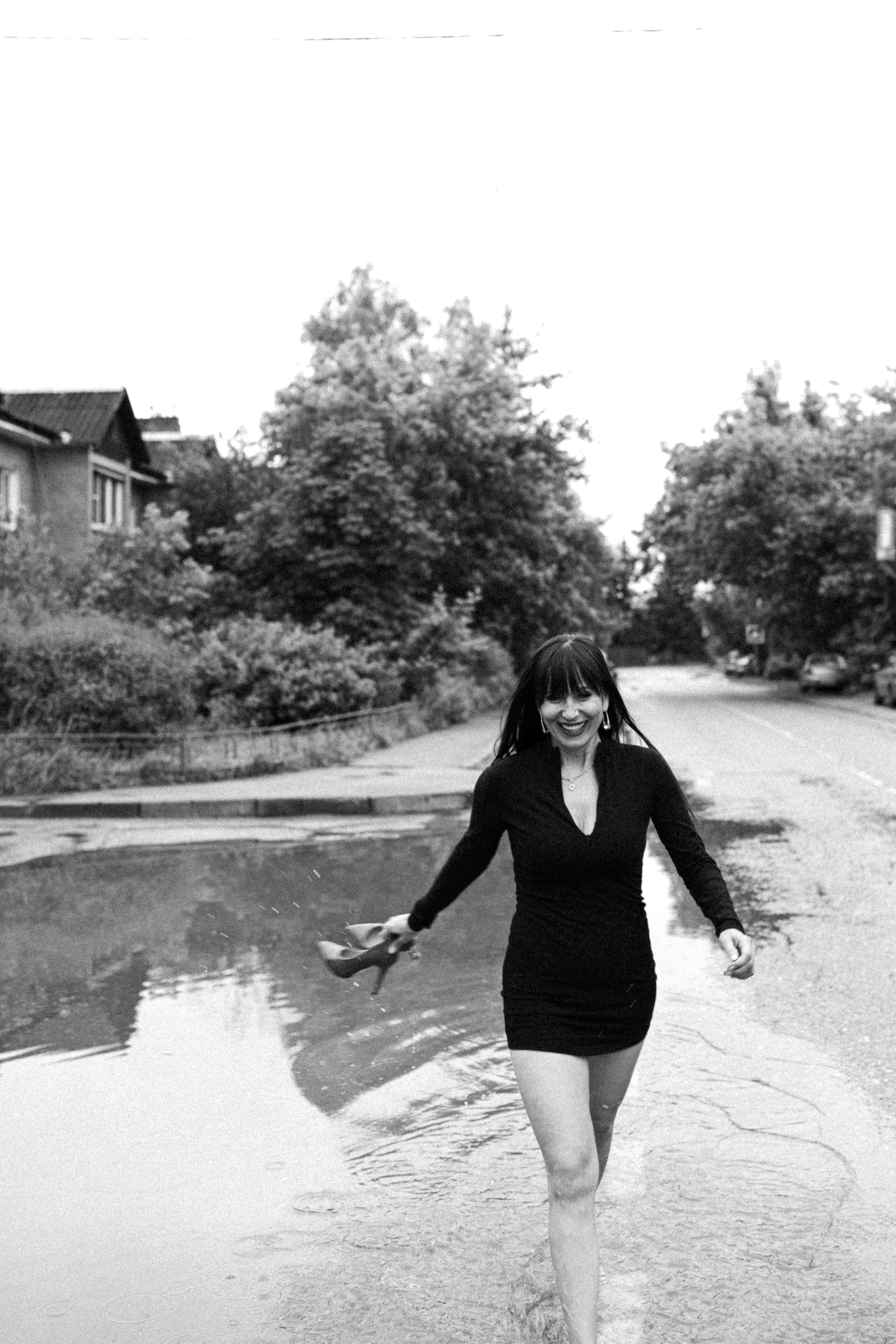 Галина (прогулка под дождём). Фотограф в Москве