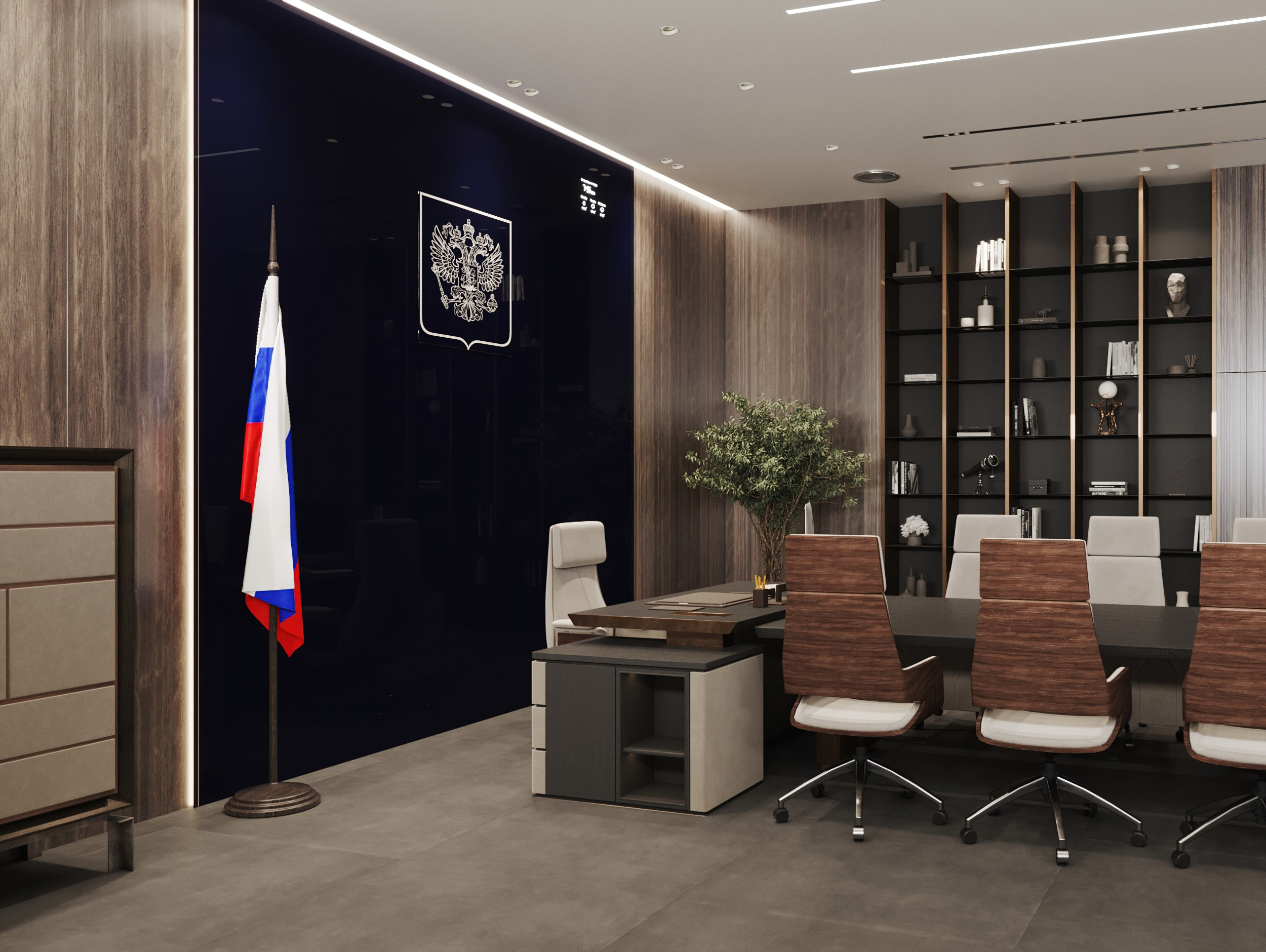 VIP Конференц-зал3. Интерьерный 3Д Визуализатор Маргарита Оберемко