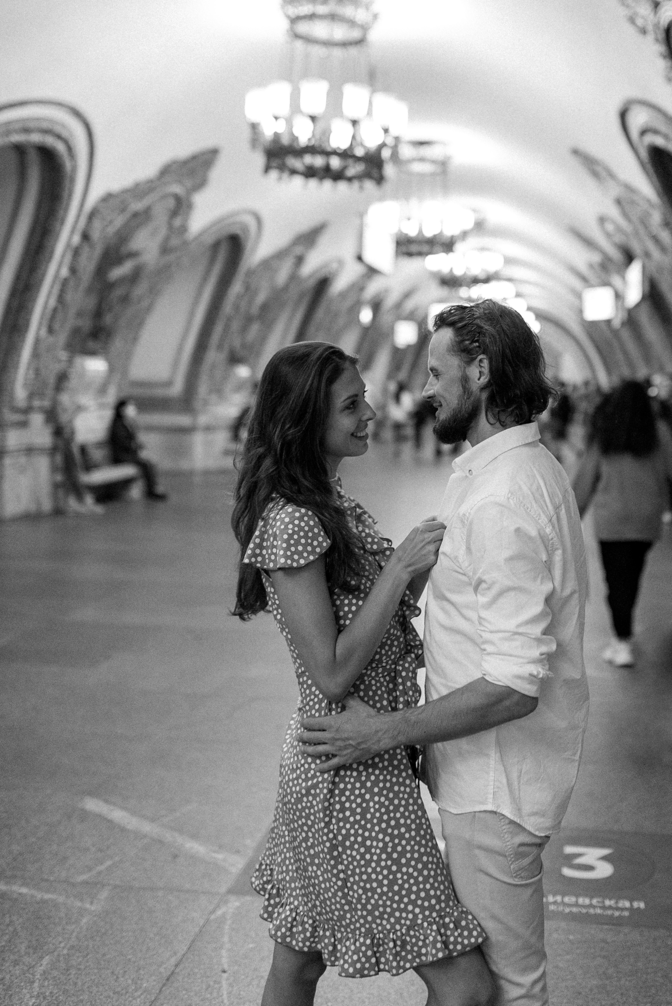 Lovestory в метро. Семейный фотограф в Москве Екатерина Север