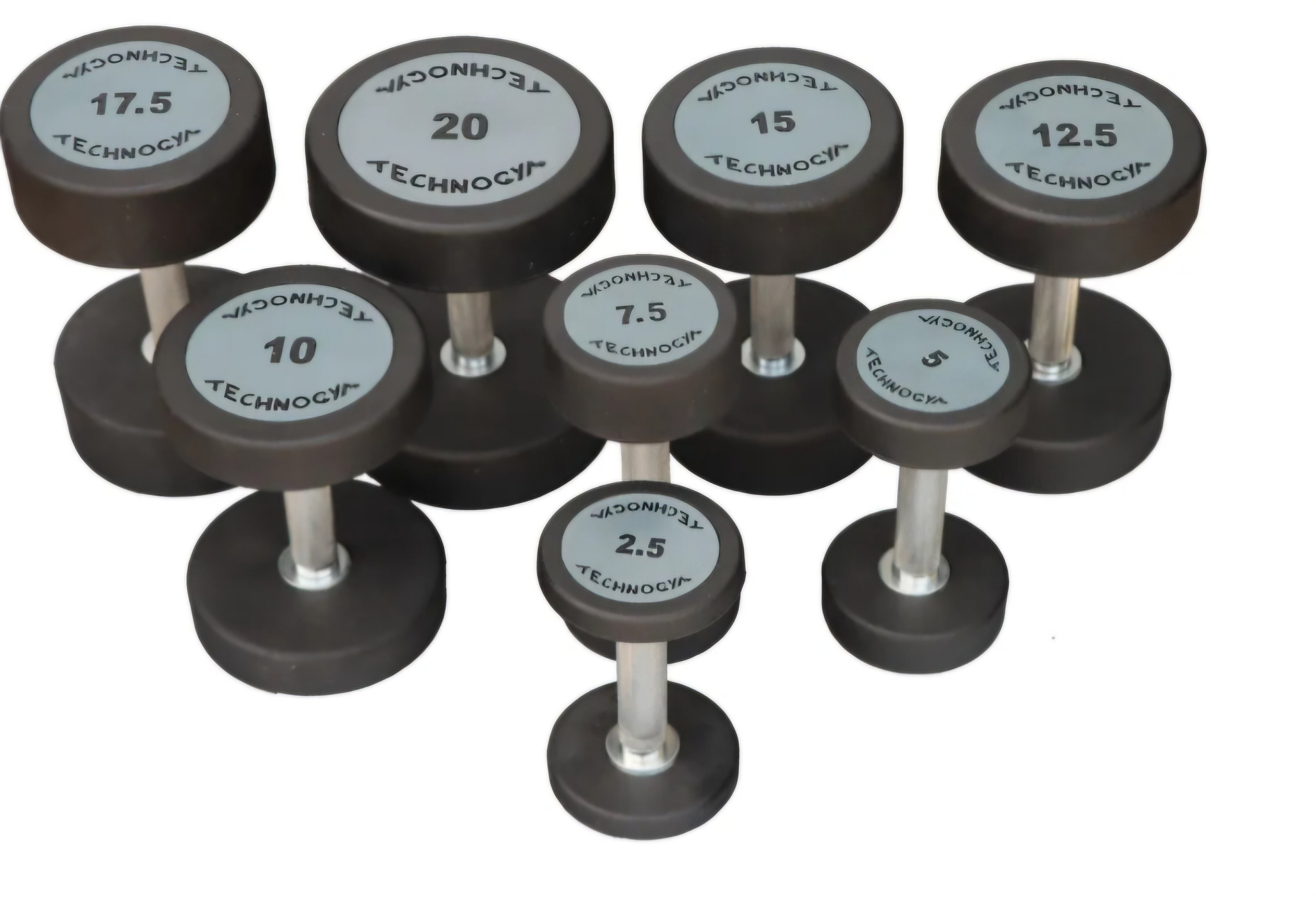 Гантельный ряд tehnogim с шагом в 2.5 кг от 2.5кг до 60 кг цена 370.000 (соберём до любого веса)