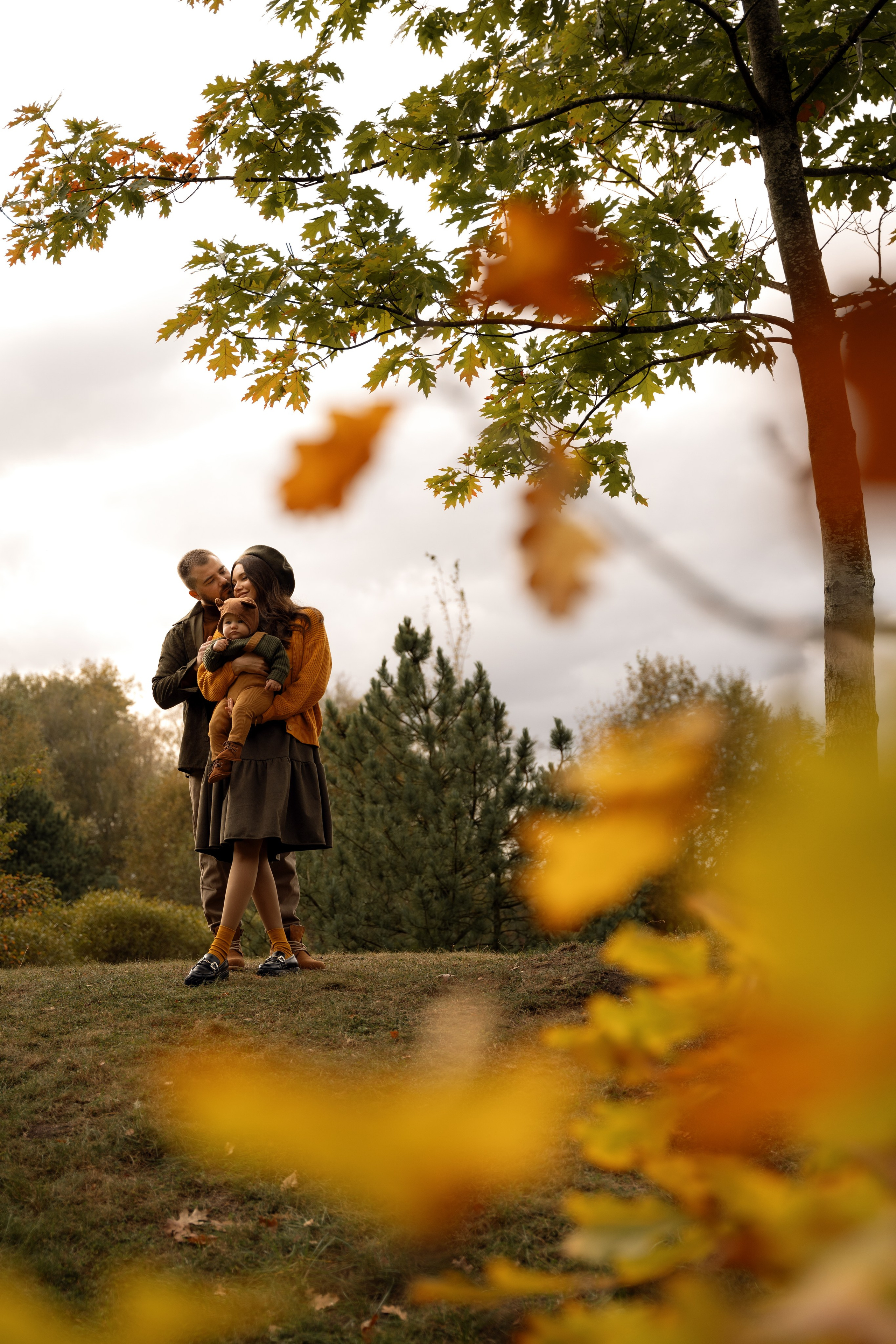 Осень в парке. Семейный фотограф Москва. Фотограф беременности и материнства Москва