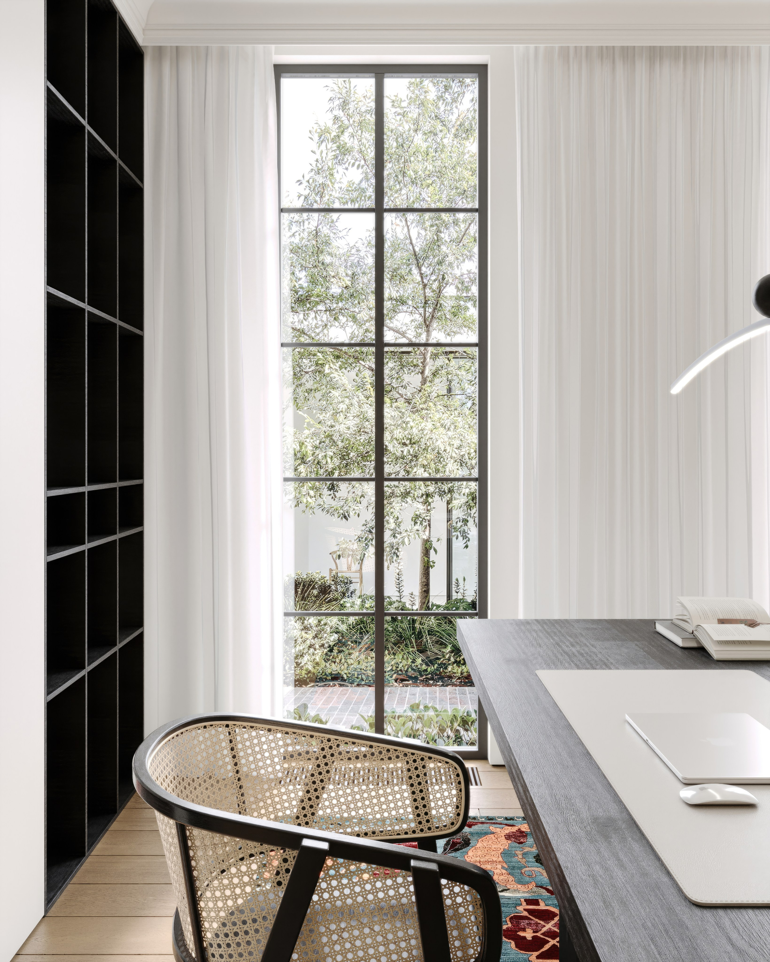 Кабинет. 3D визуализация интерьера и архитектурной среды