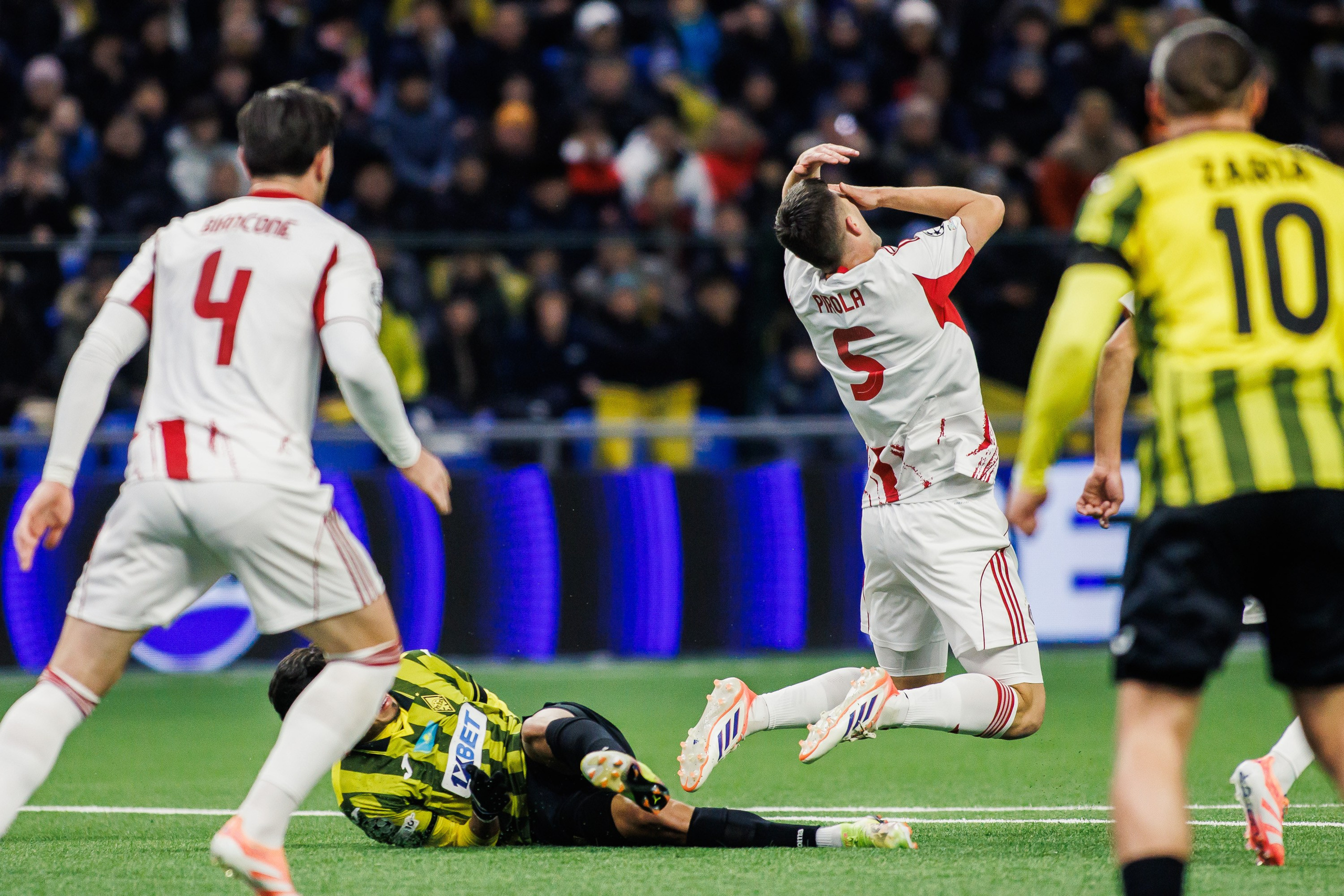 UEFA Champions League 25/26 Kairat — Olympiacos. Photographer Danil Aykin