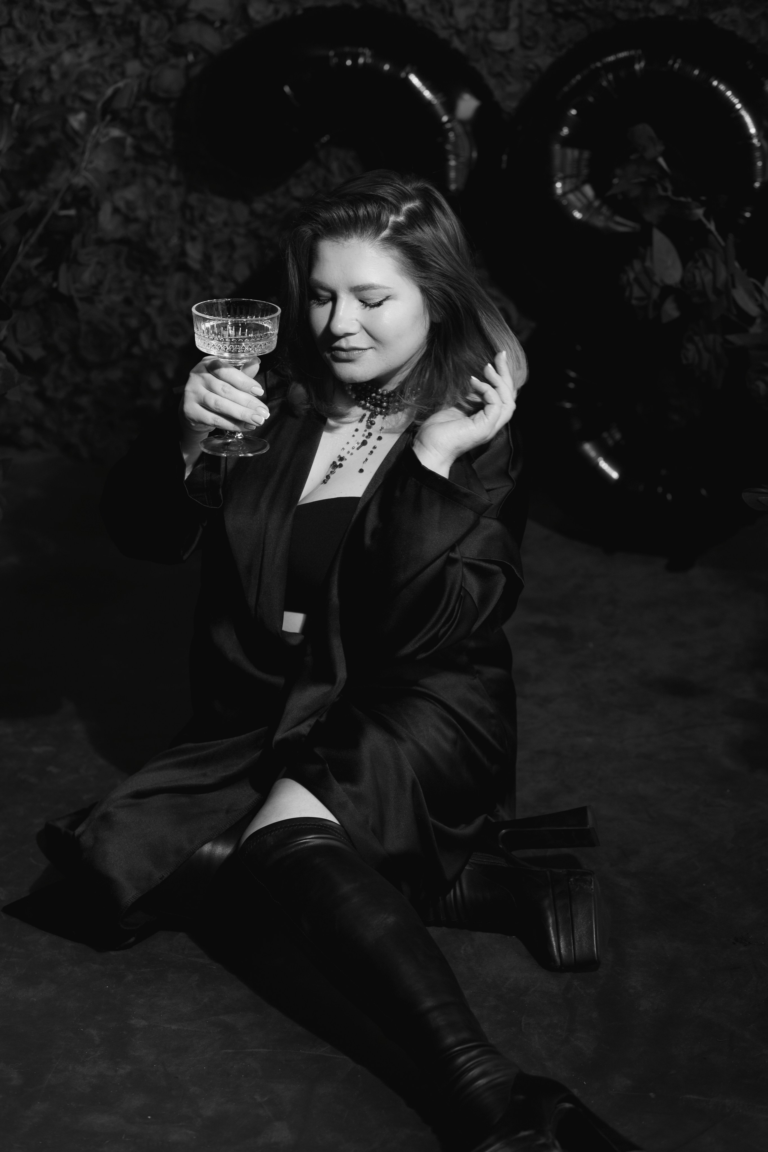 Фотосессия для девушки с бенто тортом в студии. Фотограф в Санкт-Петербурге, Анна Скворцова