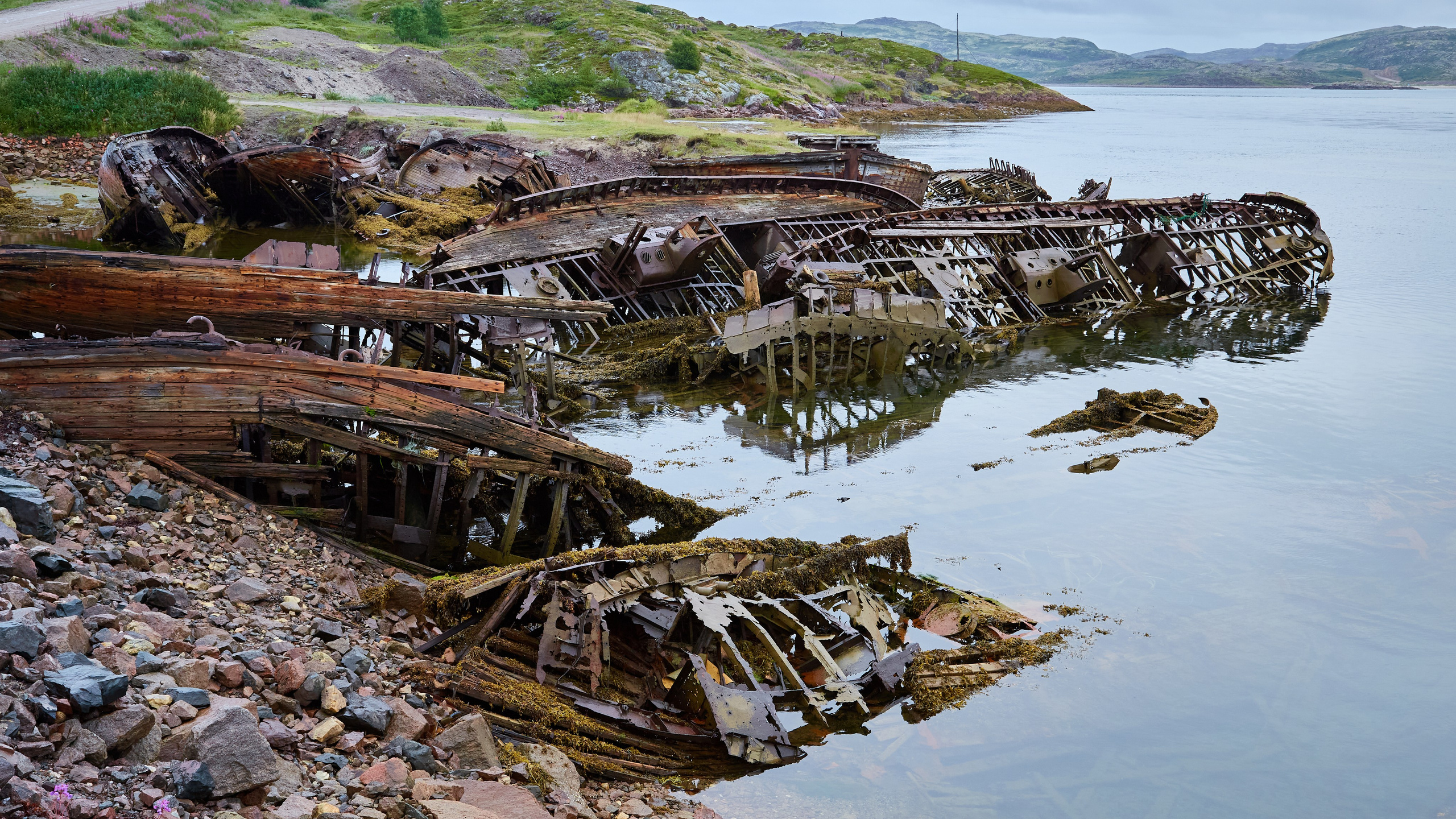 Териберка. Пейзажи Крайнего Севера. Баренцево море, Рыбачий, Средний, Немецкий
