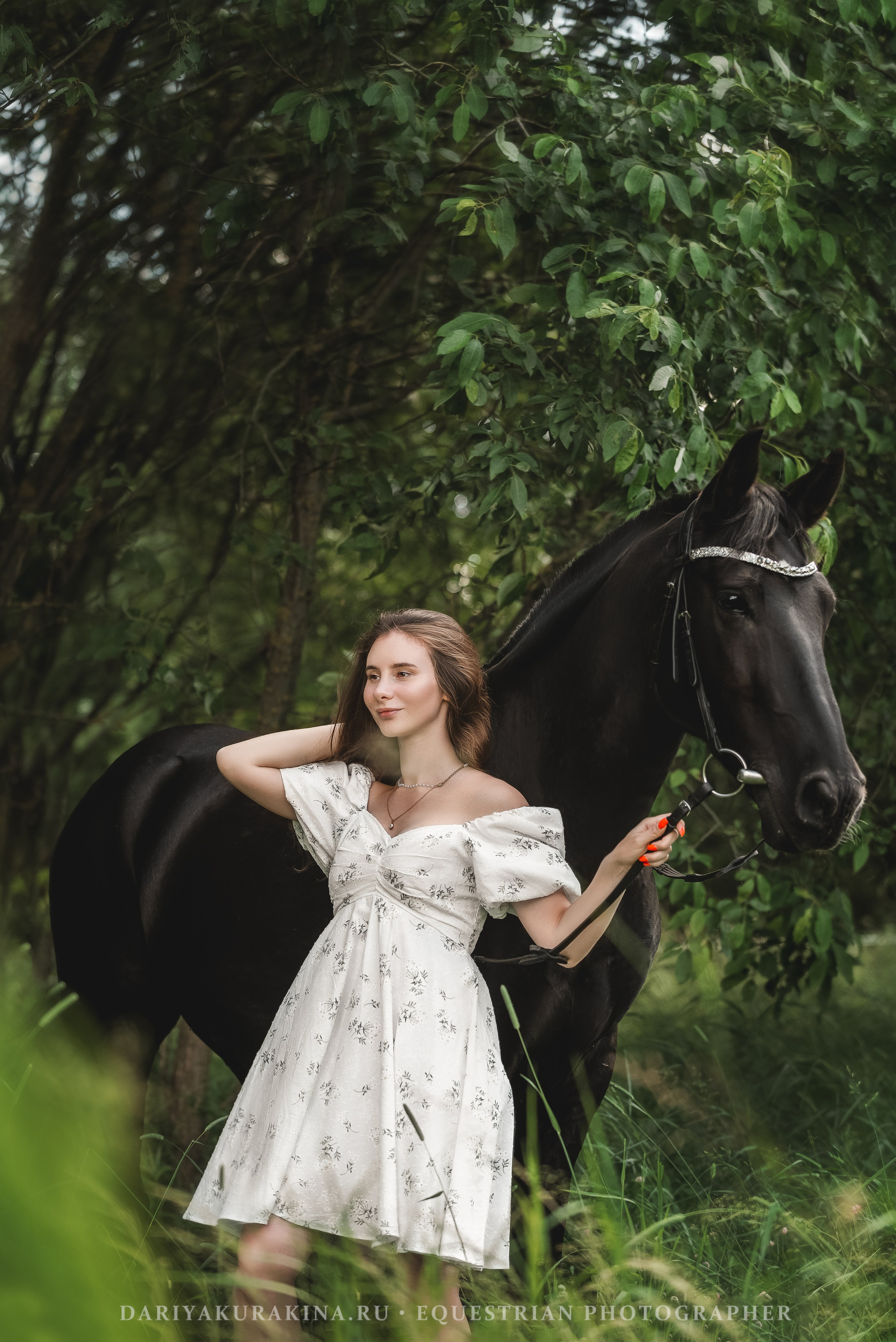 Маша и Блэк Джек. Конный фотограф Куракина Дарья • Фотосессии с лошадьми