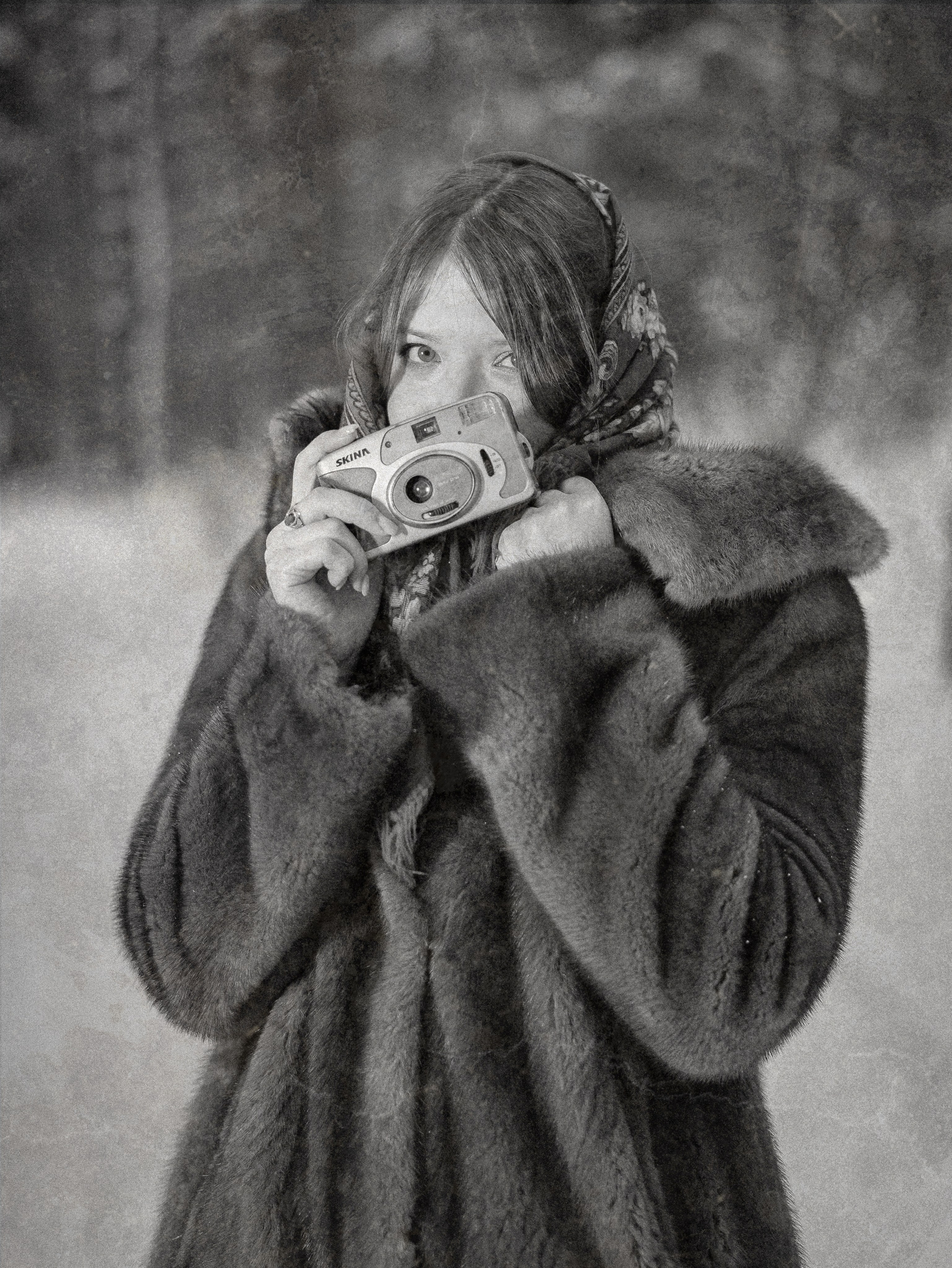 Ольга — фотосессия в зимнем стиле. Фотограф Москва