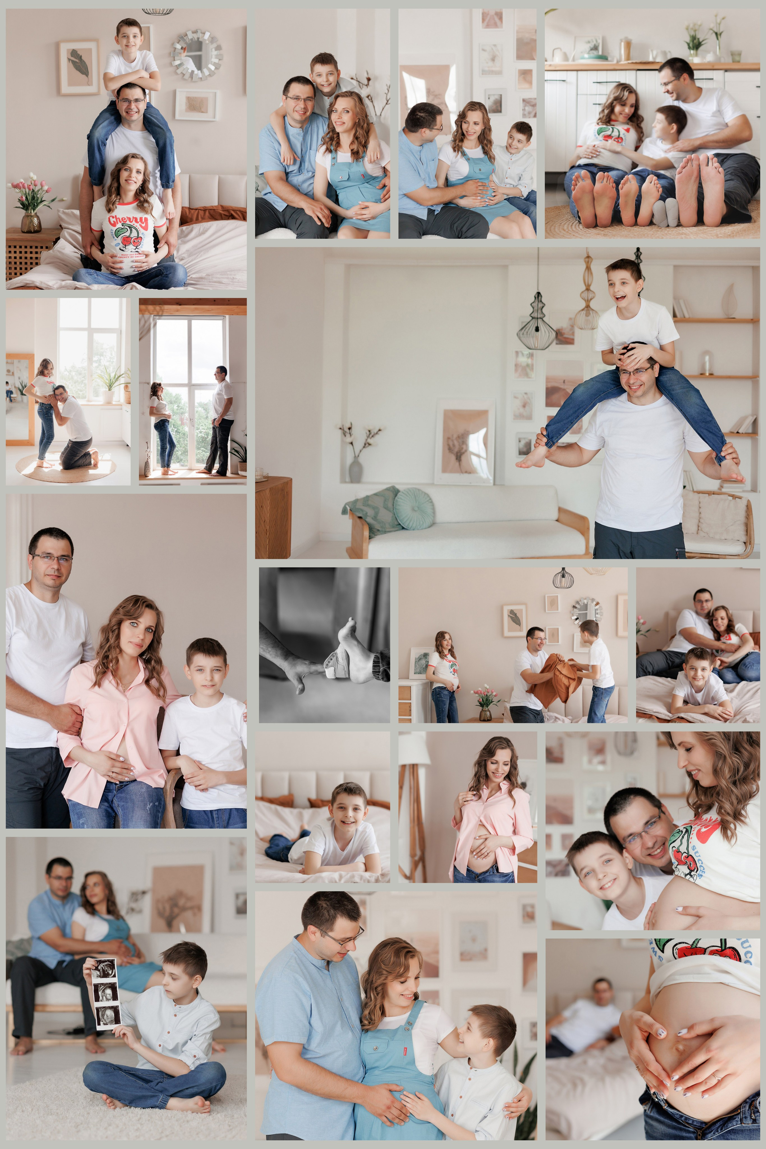 Семейная фотосессия в фотостудии и на природе в Твери. Свадебный и семейный фотограф в Твери и Тверской области