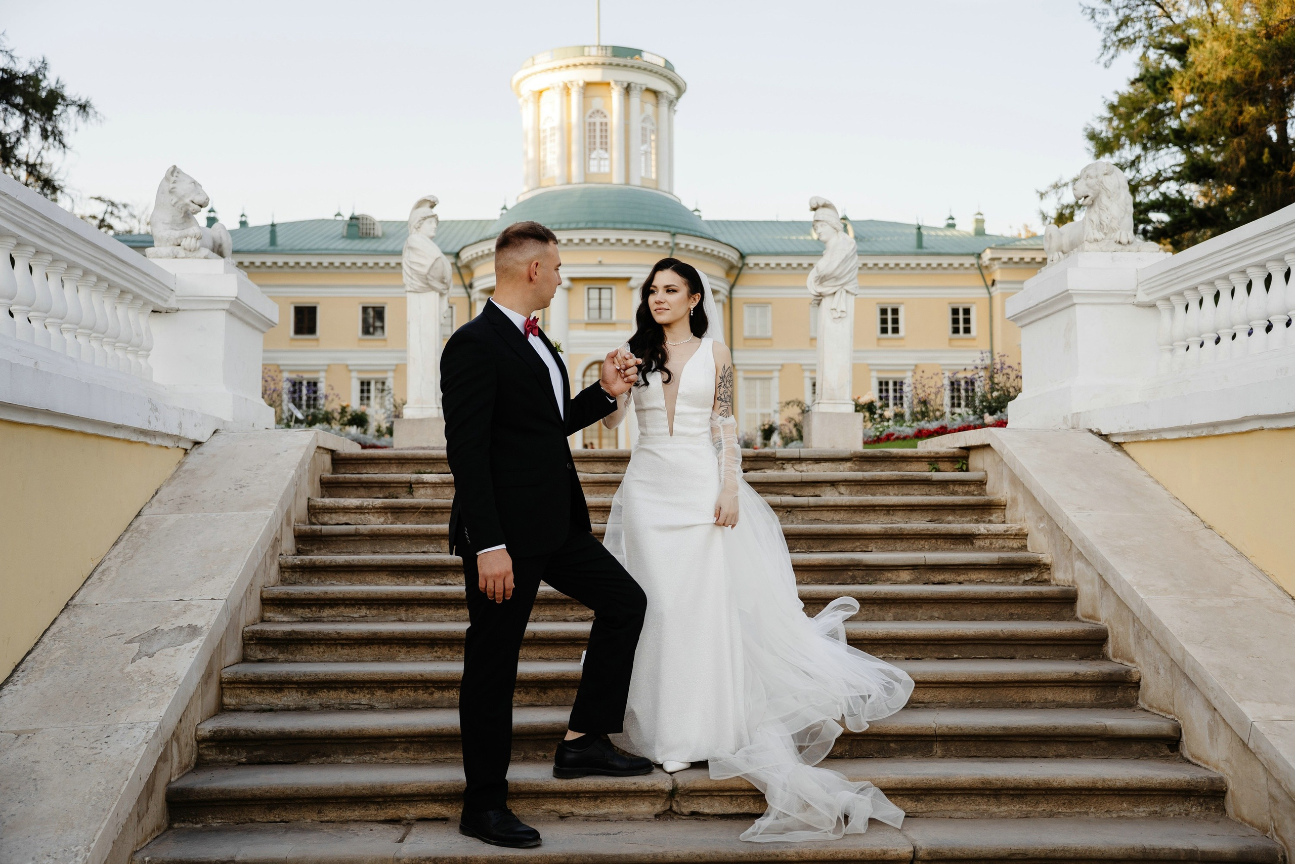 Свадьба в усадьбе Архангельское. Свадебный и семейный фотограф в Москве Светлана Зоткина