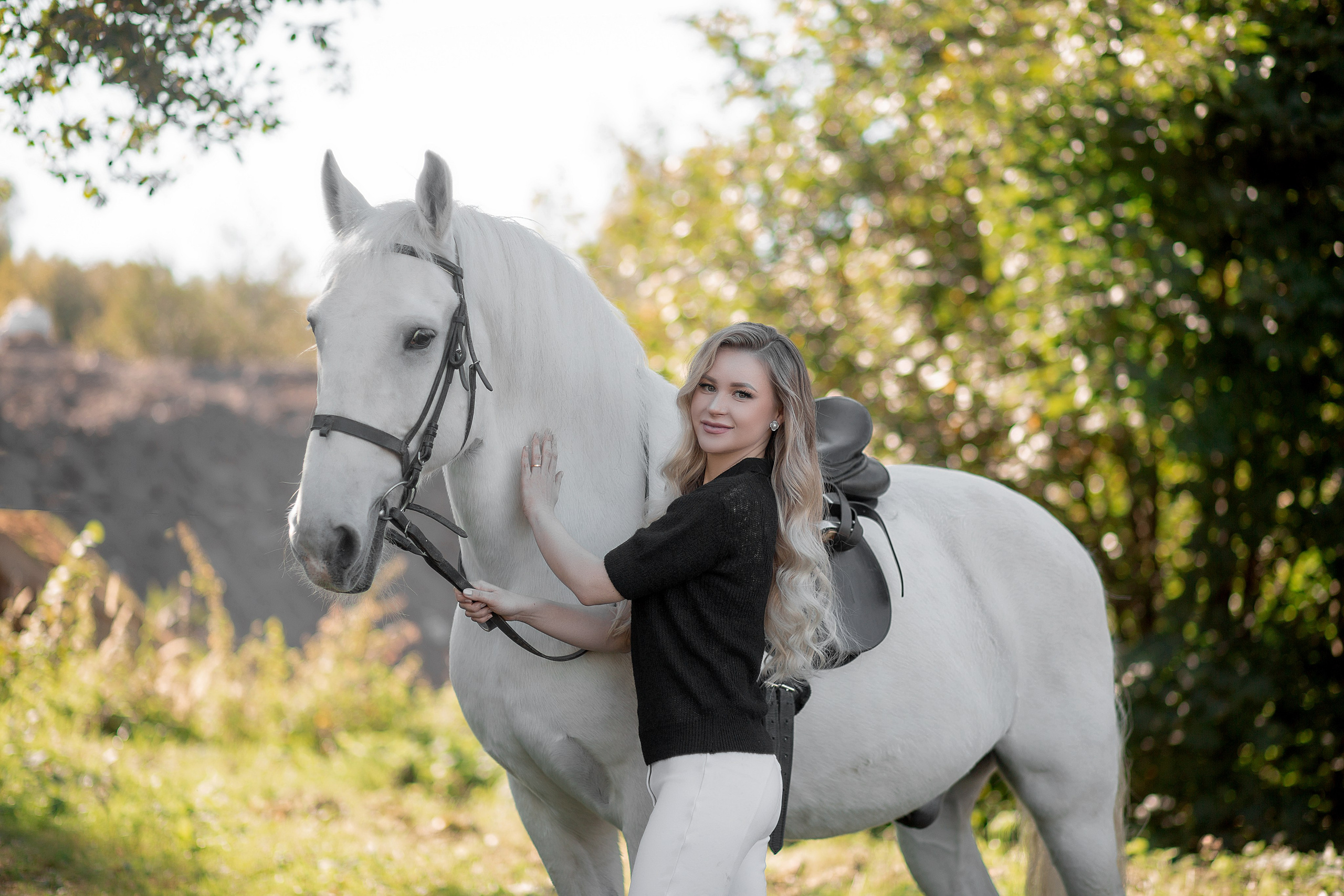 Наталья и Воробей. Фотосессия с лошадьми в Нижнем Новгороде