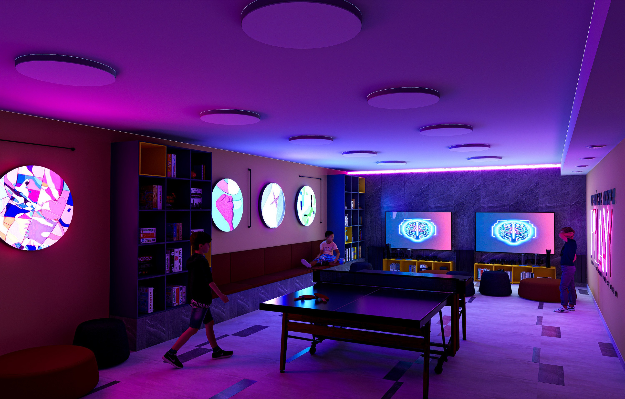 Проект шахматного клуба «ИСКРА». Архитектурно-дизайнерское бюро ROOMS