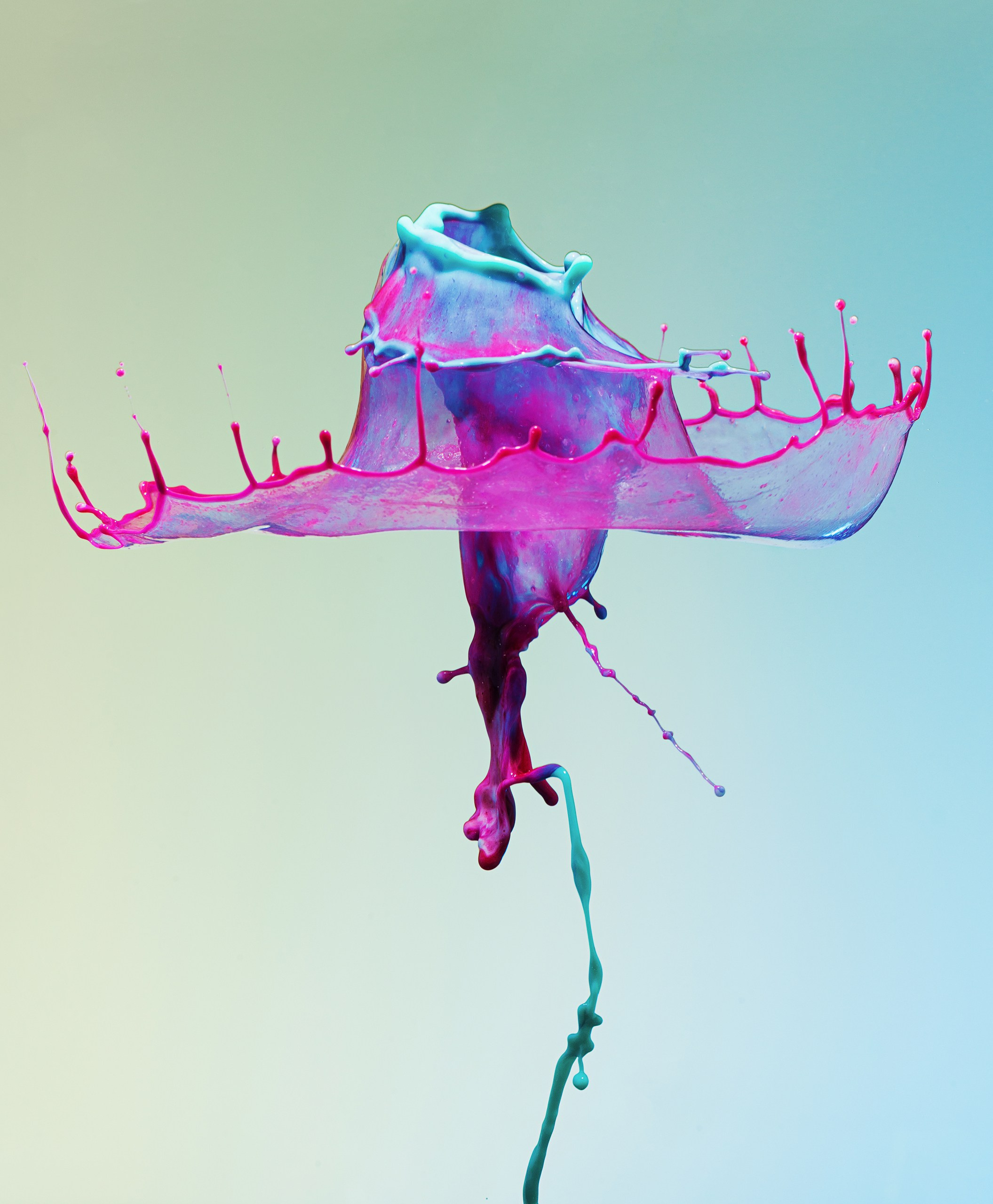 Капли XXL с медузами. Скульптуры из воды Сергея Толмачева