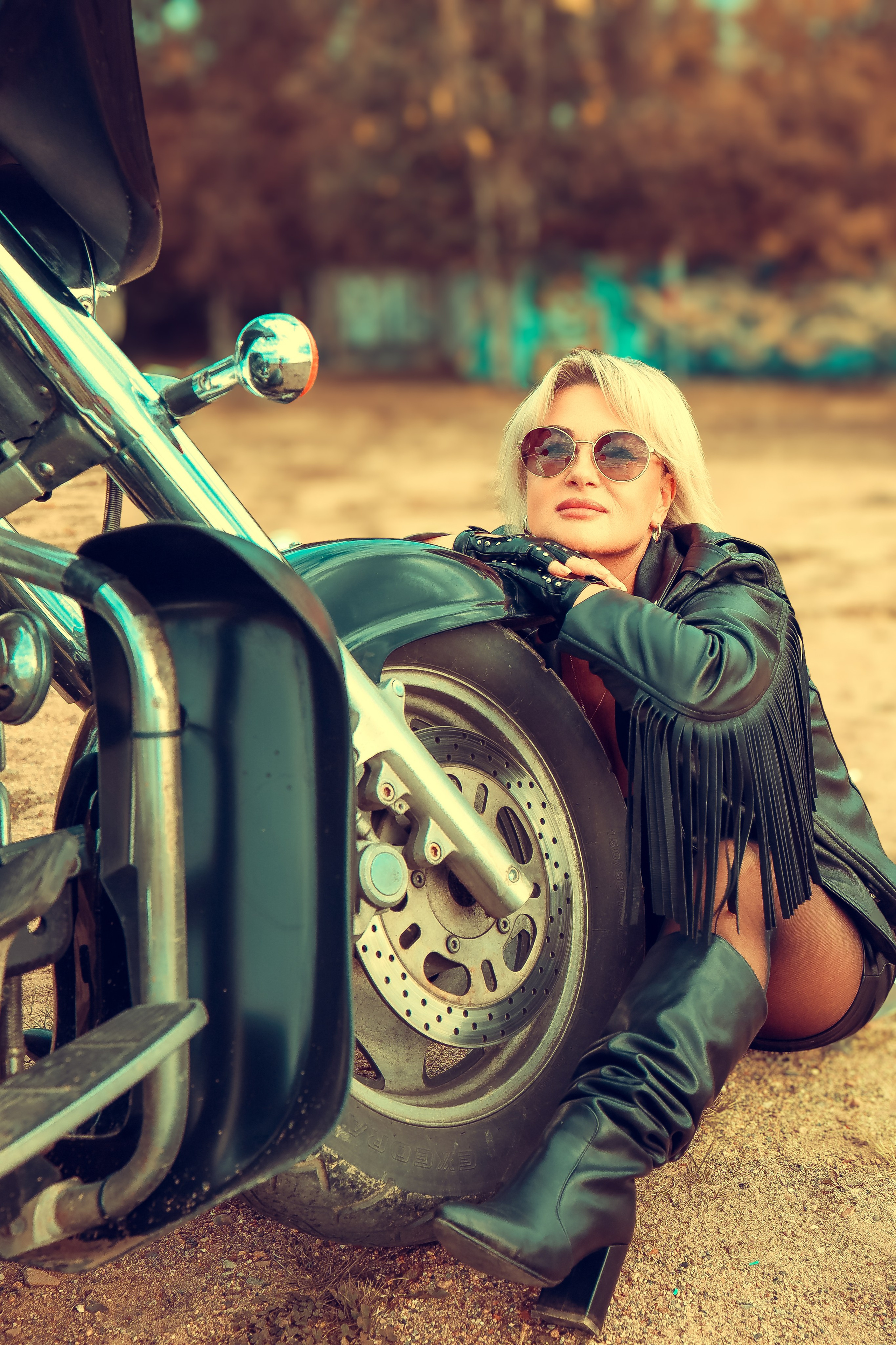 Ольга — байкерша!. Фотограф Нина Пашина — Пермь