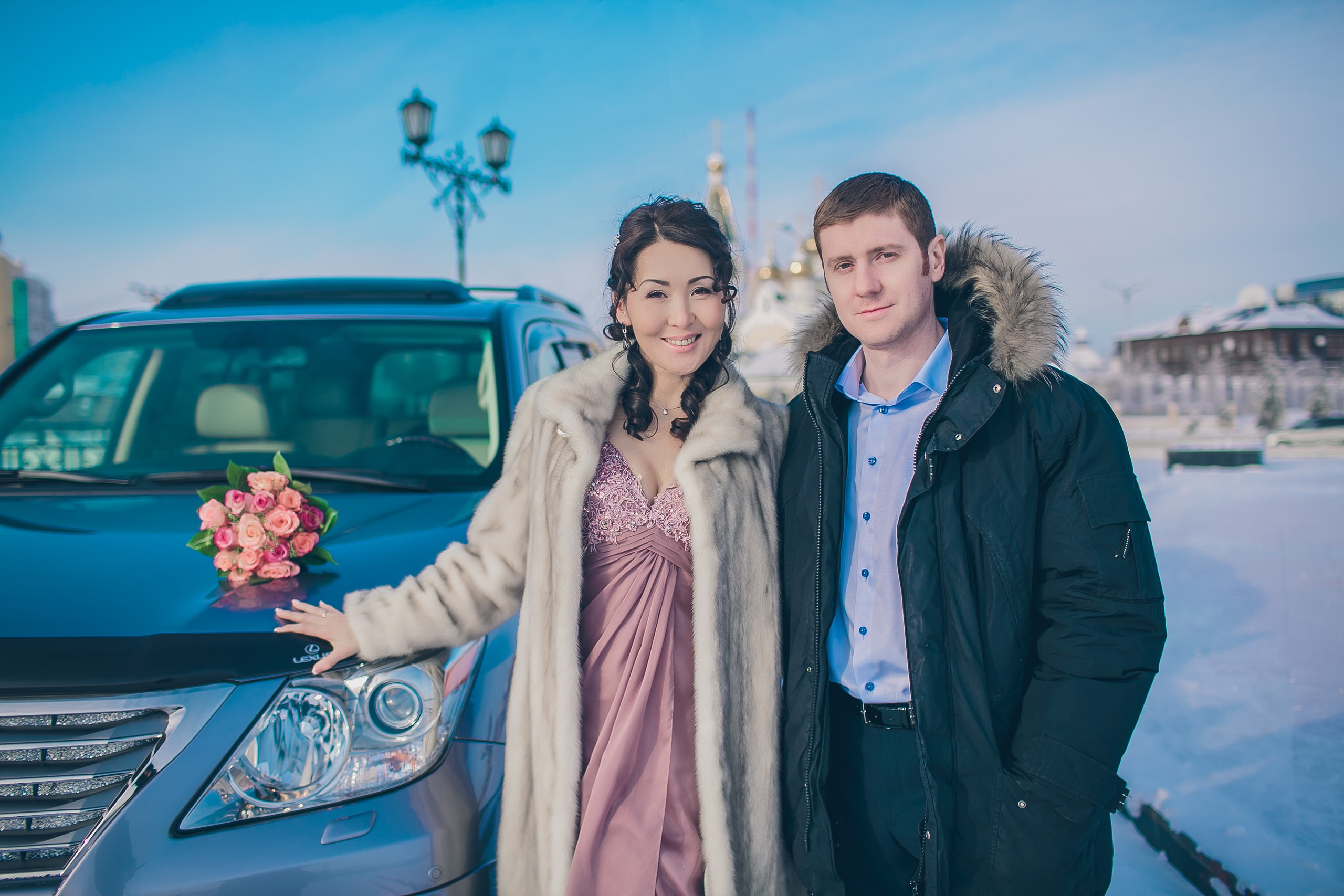 Зимнее свадебное фото. Фотограф Надежда Куин, Якутск