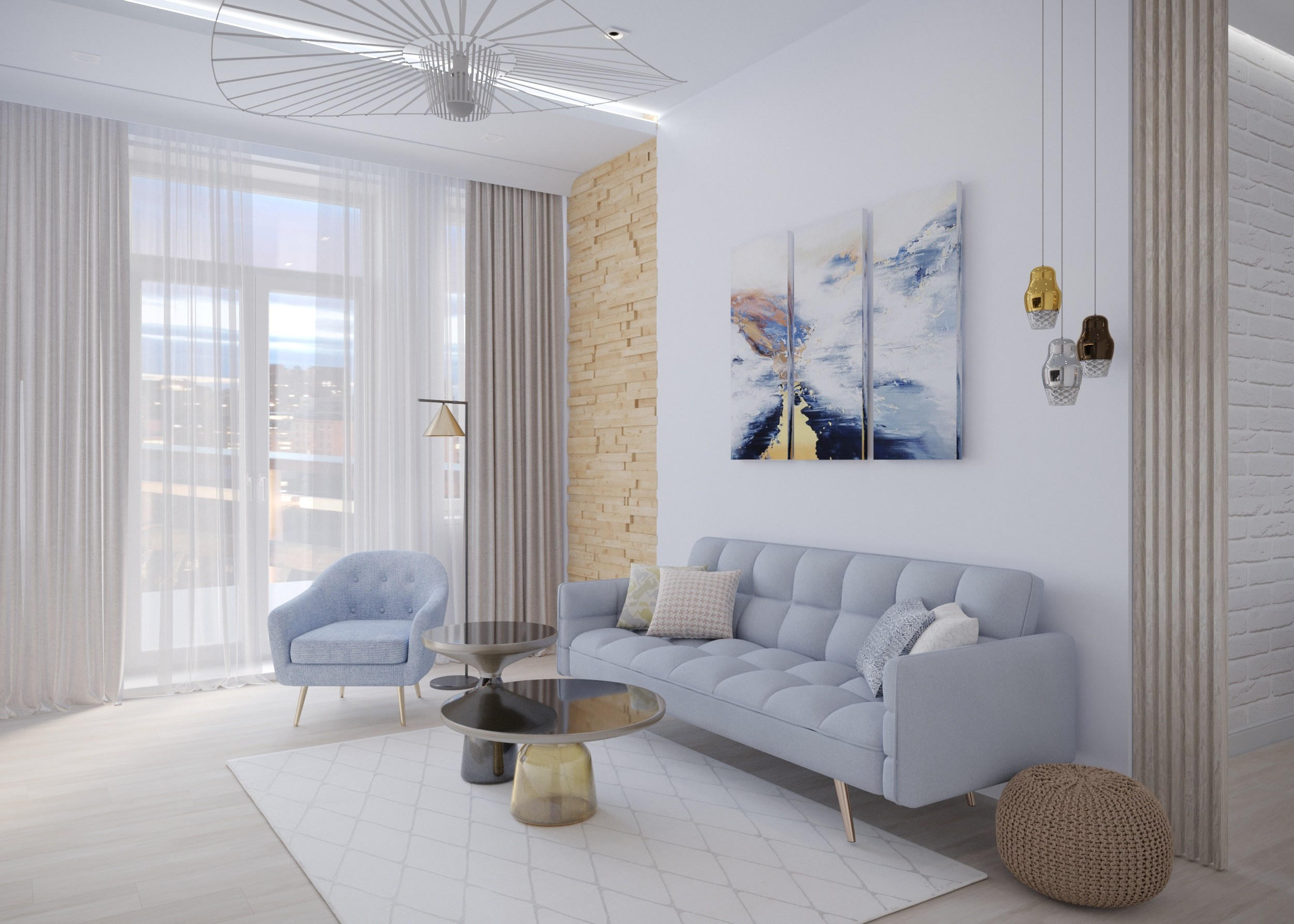 Проект интерьера квартиры в «сталинке», г. Санкт- Петербург. Дизайн-студия интерьеров Юлии Ивановой