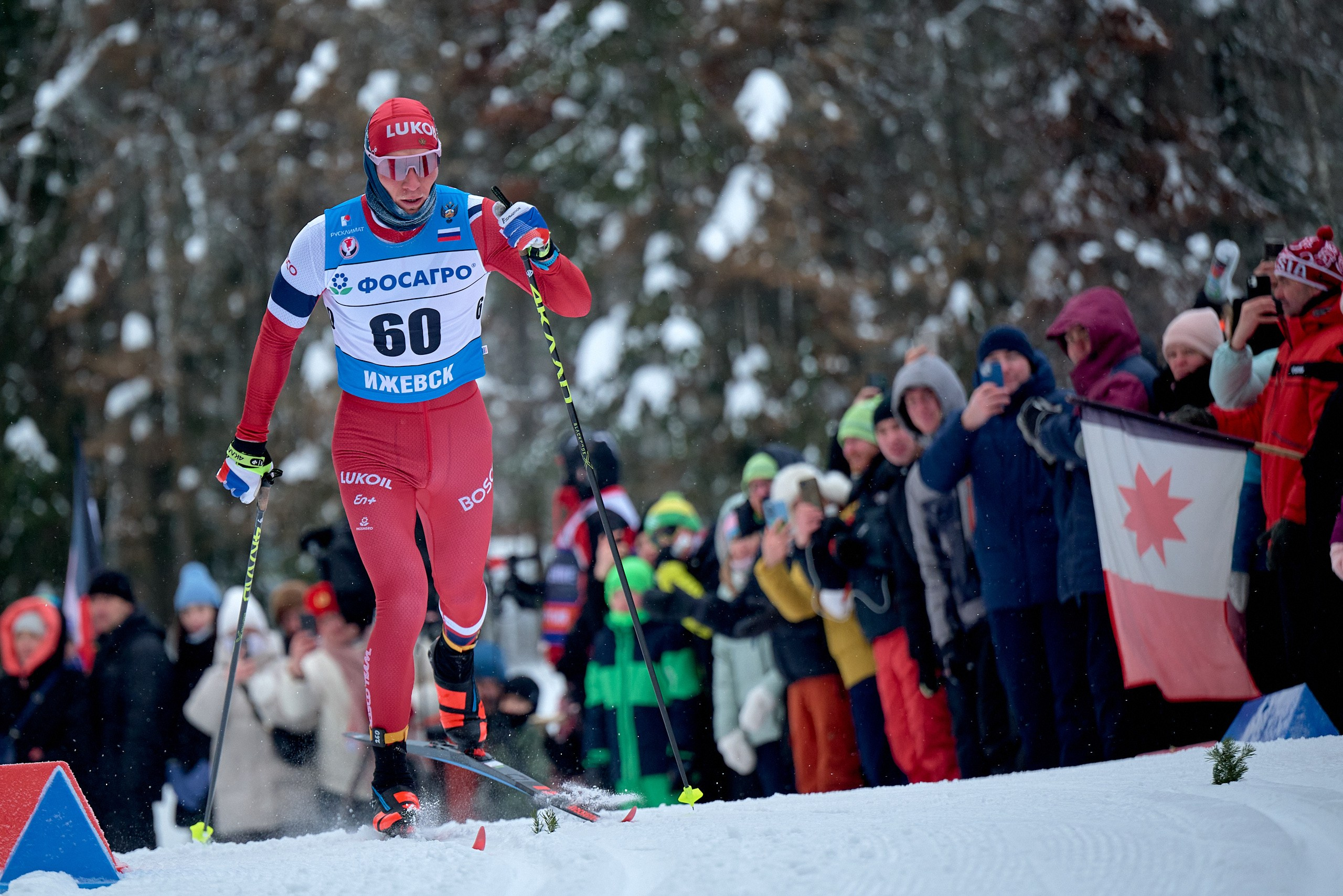 VI этап ФосАгро Кубка России по лыжным гонкам. Ижевск 25.01.2025 и 26.01.2025. Спортивный репортажный фотограф в Ижевске Сергей Мерзляков