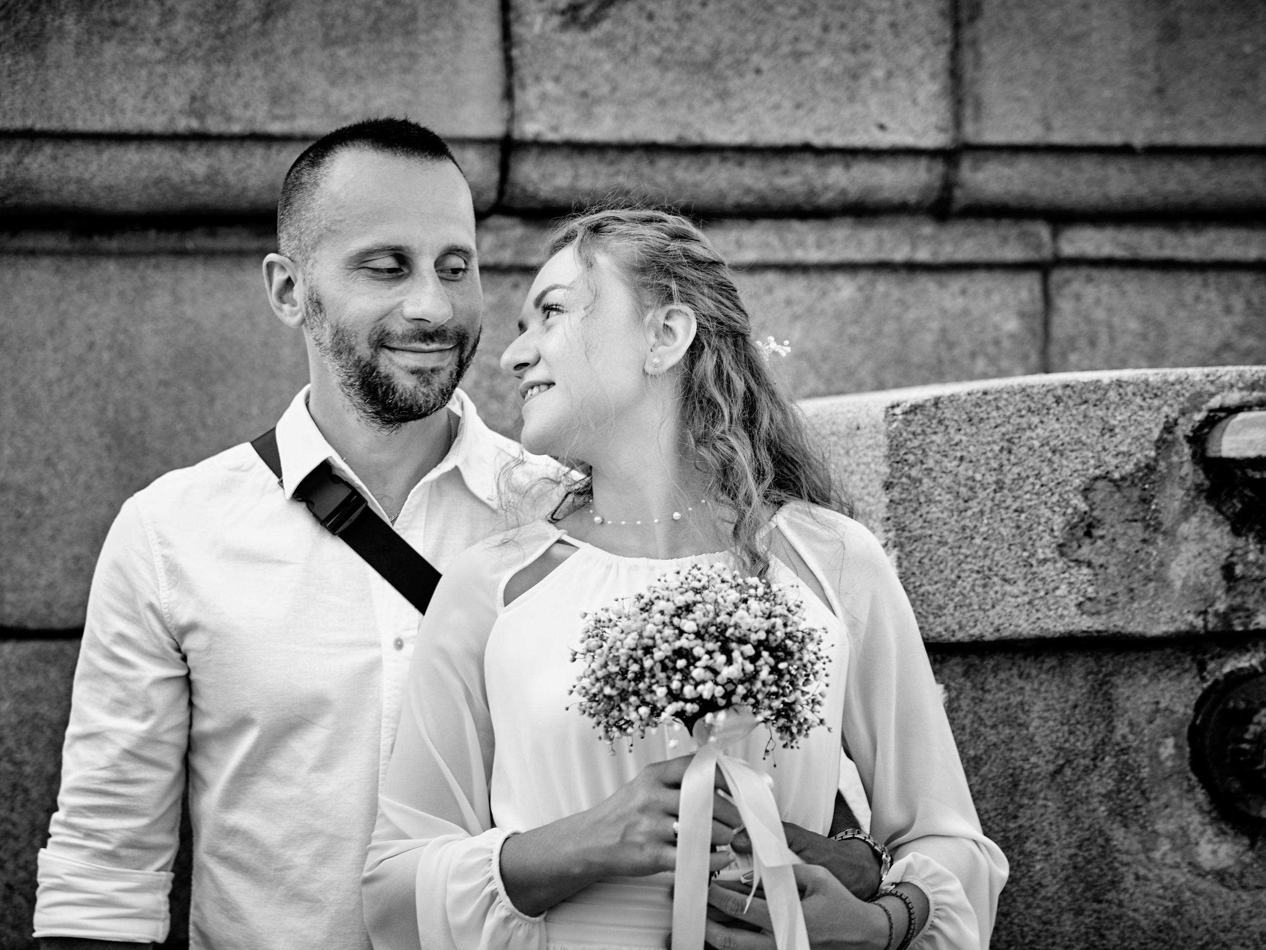 Свадебная прогулка в парке Горького в Москве