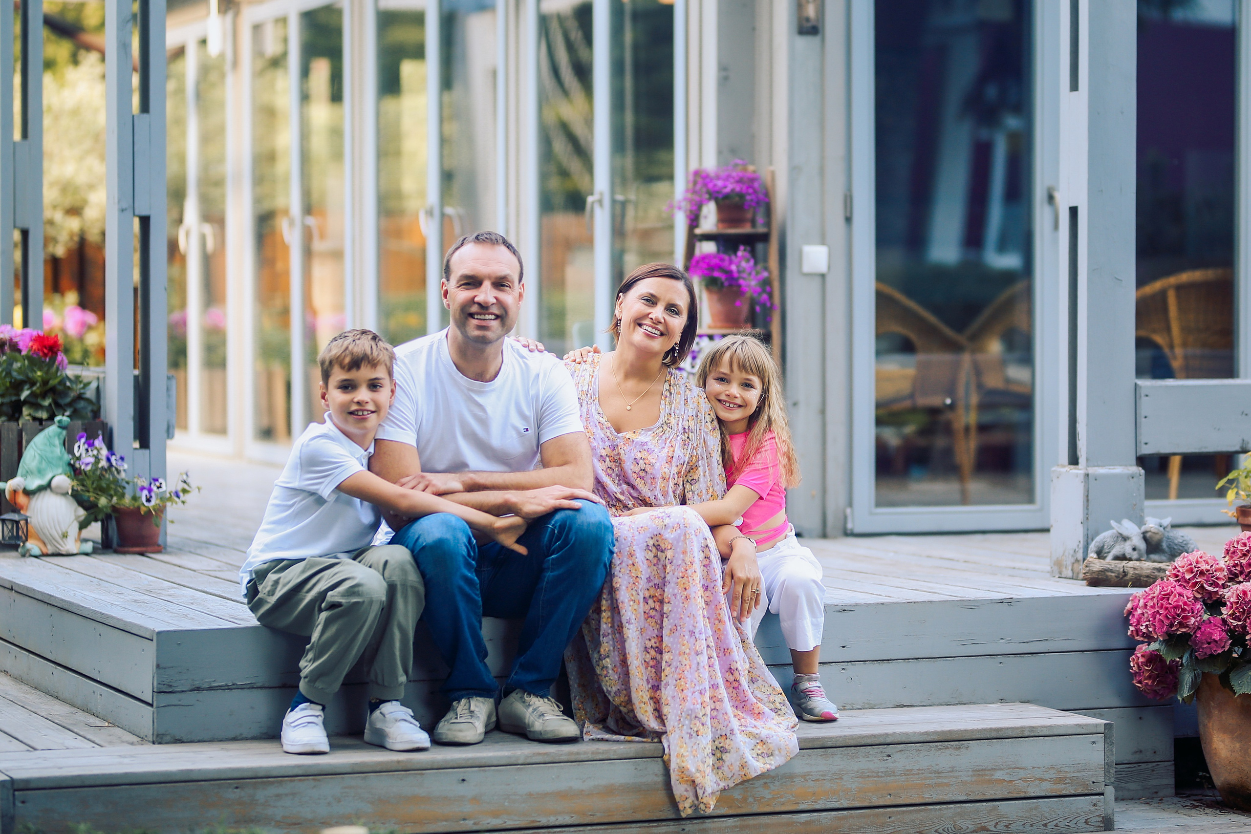 Юлия с семьей. Фотограф Анастасия Залевская