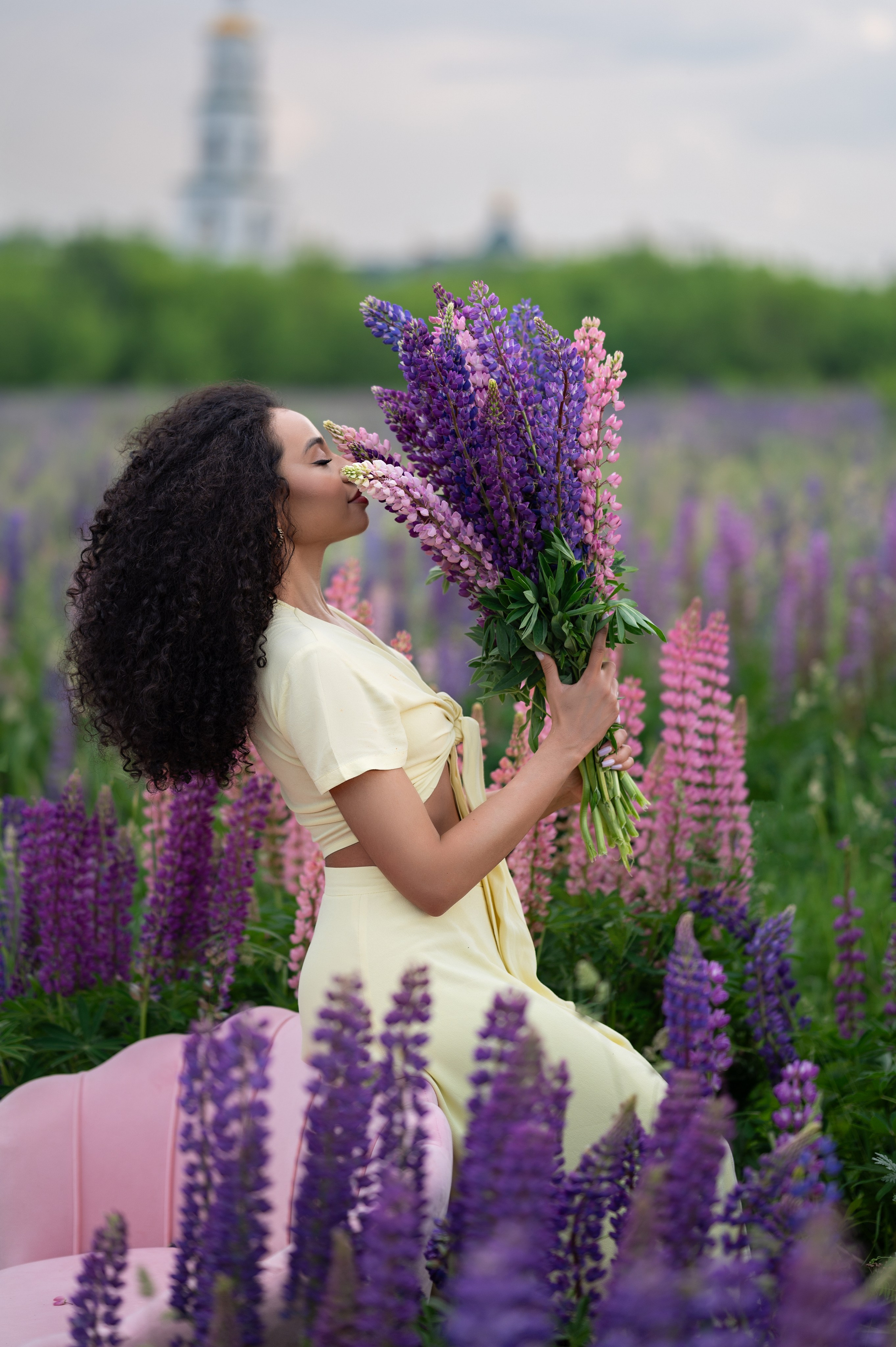Люпиновое поле. Детский и семейный фотограф г. Москва Оксана Катаджи