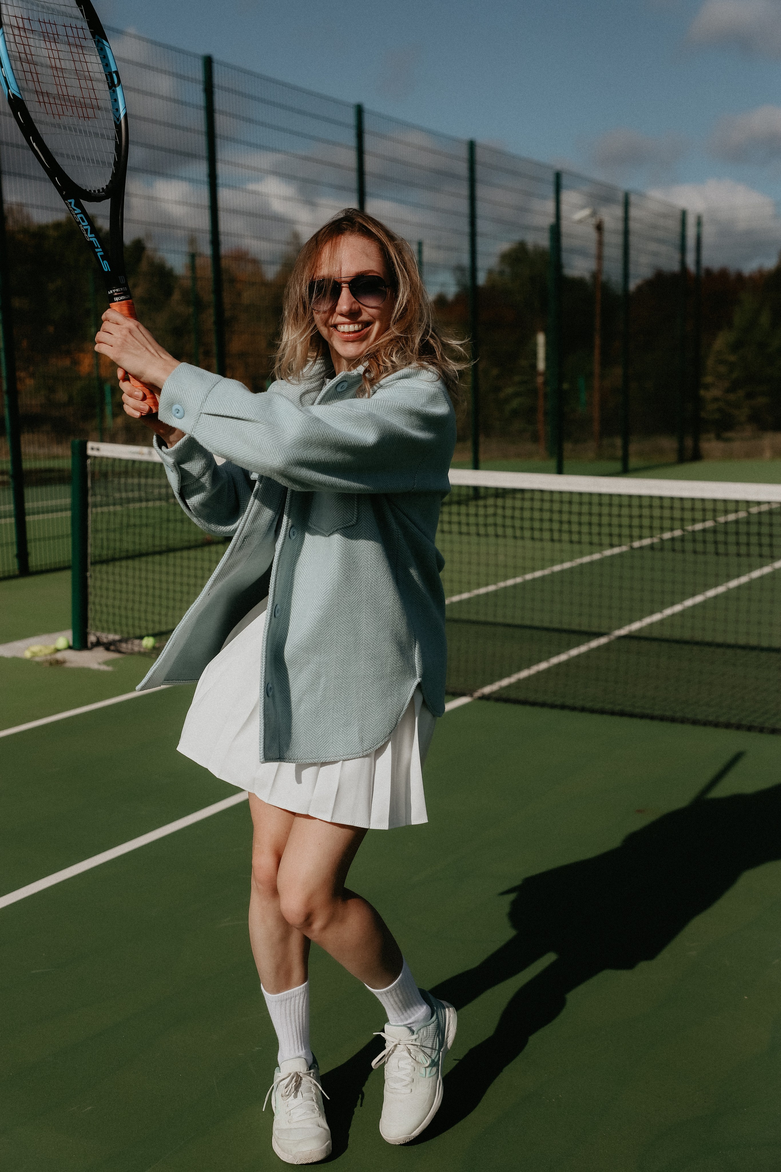 Фотосессия Марии на теннисном корте. Фотограф Иннополис Казань