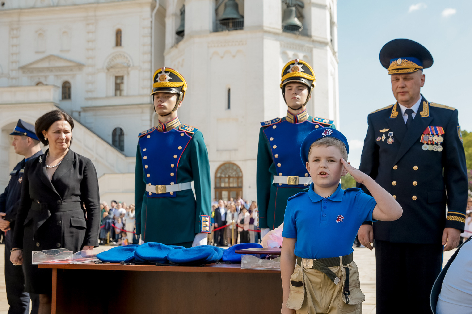 Присяга юнармейцев на Соборной площади Кремля. Фотограф в Москве Ольга Колесникова
