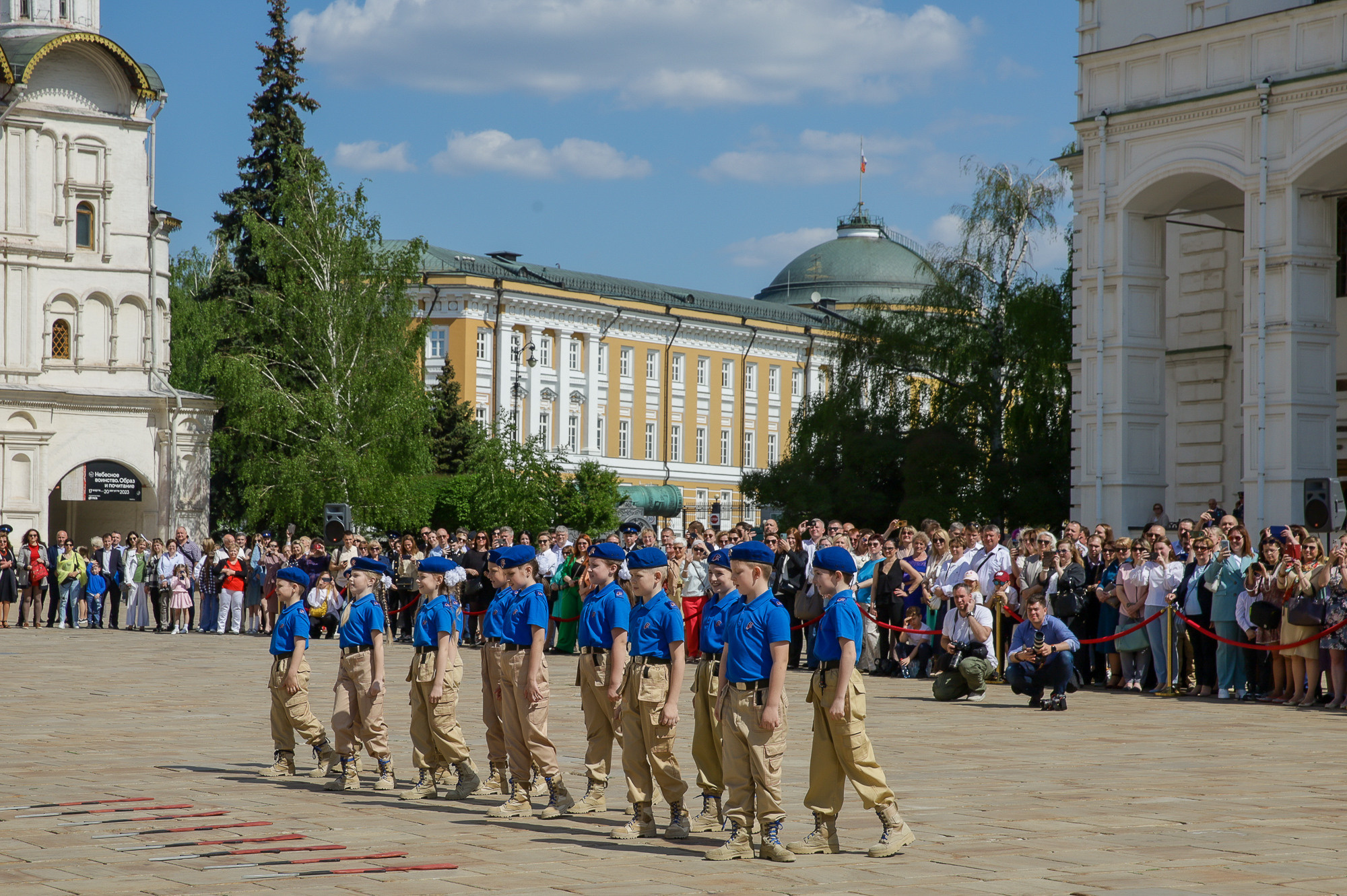 Присяга юнармейцев на Соборной площади Кремля. Фотограф в Москве Ольга Колесникова