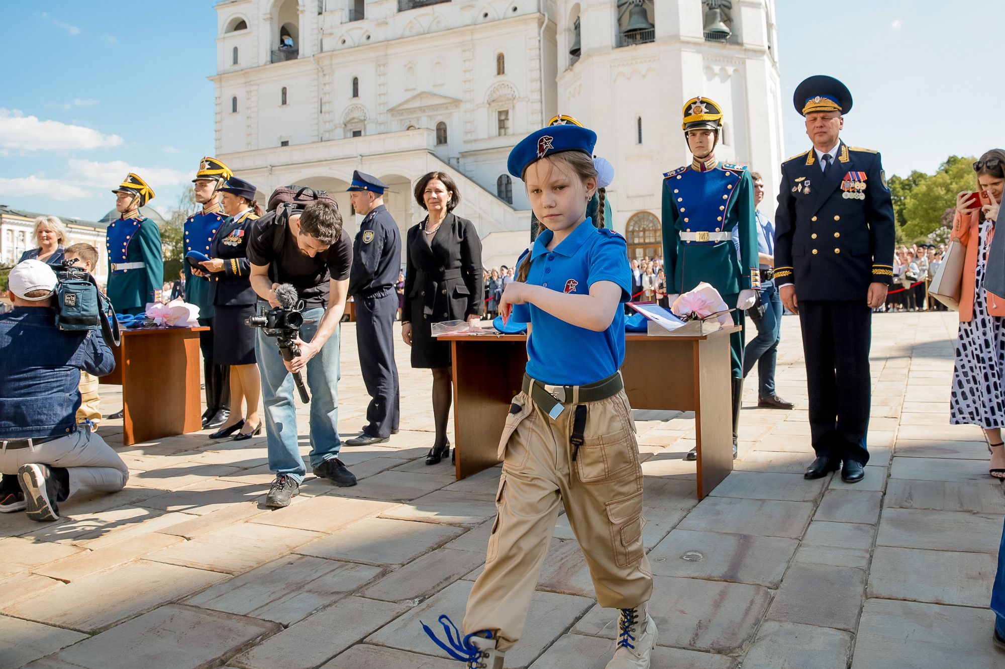 Присяга юнармейцев на Соборной площади Кремля. Фотограф в Москве Ольга Колесникова