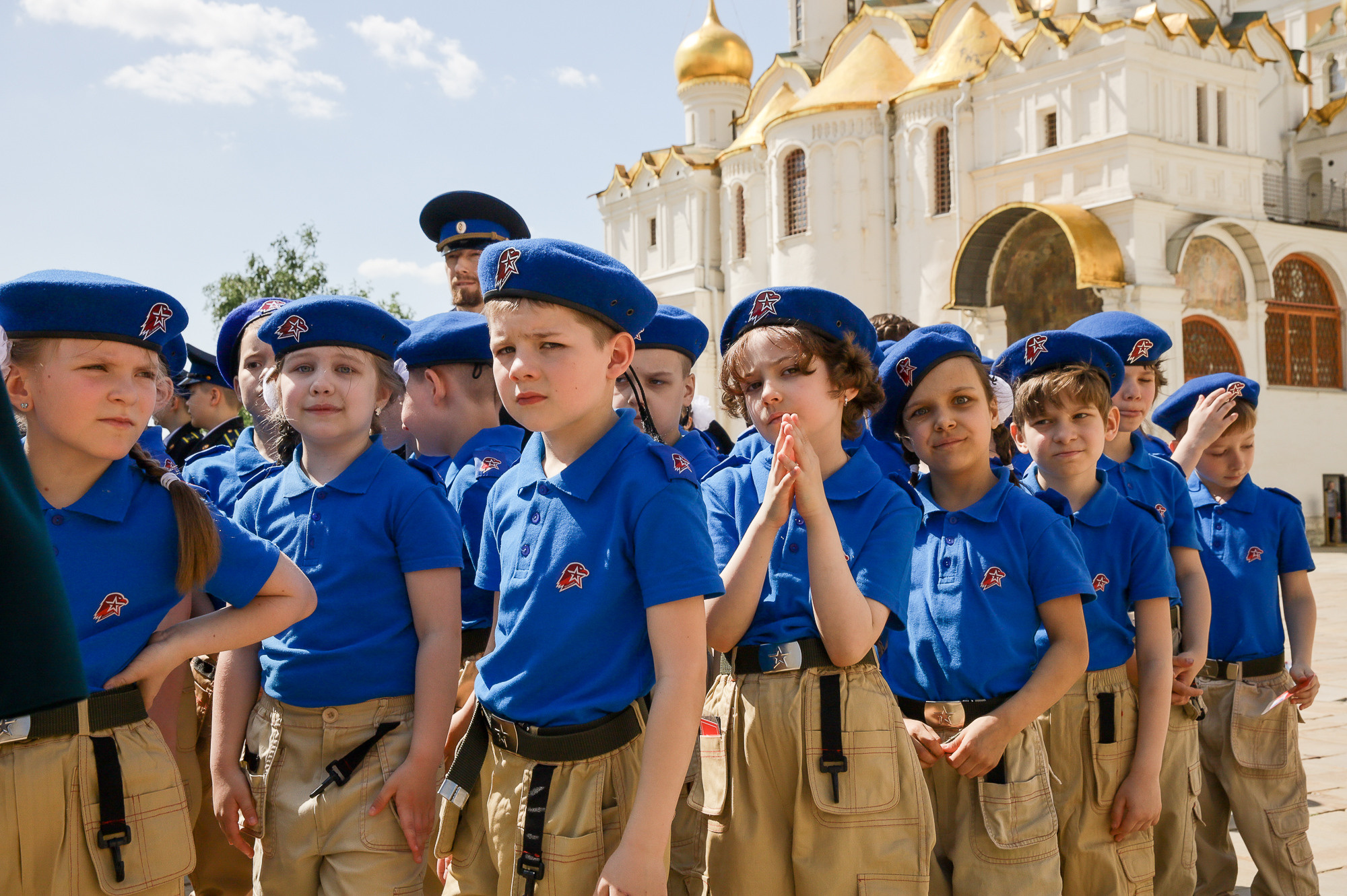 Присяга юнармейцев на Соборной площади Кремля. Фотограф в Москве Ольга Колесникова
