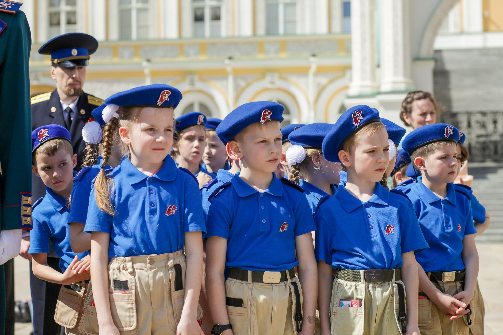 Присяга юнармейцев на Соборной площади Кремля. Фотограф в Москве Ольга Колесникова