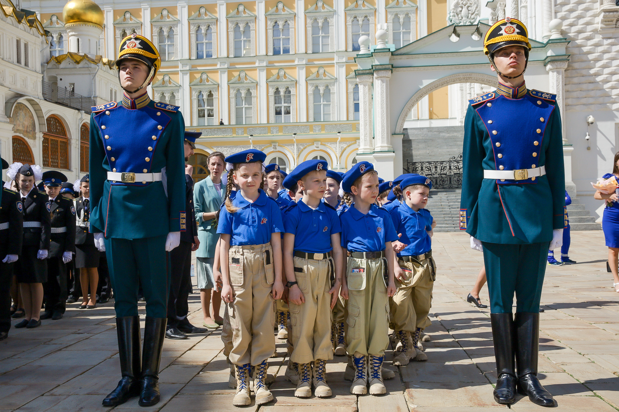 Присяга юнармейцев на Соборной площади Кремля. Фотограф в Москве Ольга Колесникова