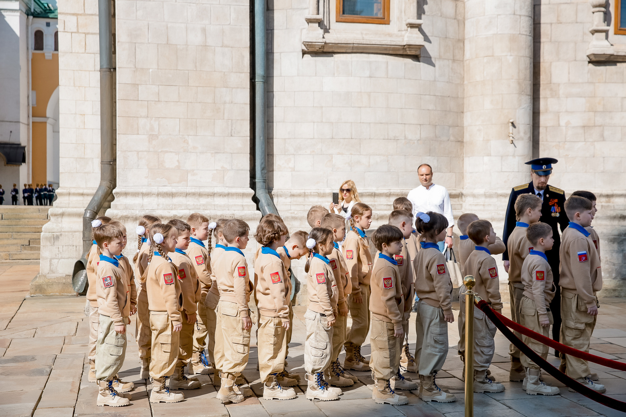 Присяга юнармейцев на Соборной площади Кремля. Фотограф в Москве Ольга Колесникова