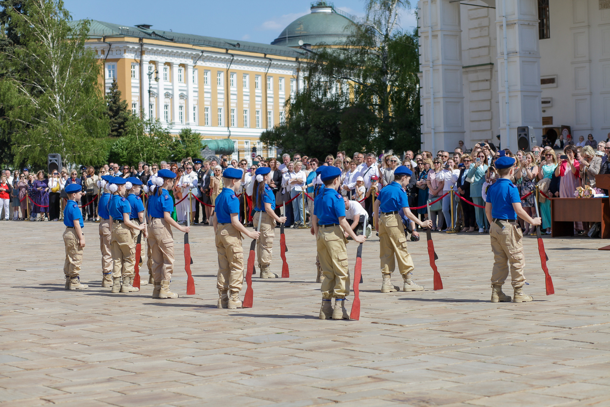 Присяга юнармейцев на Соборной площади Кремля. Фотограф в Москве Ольга Колесникова