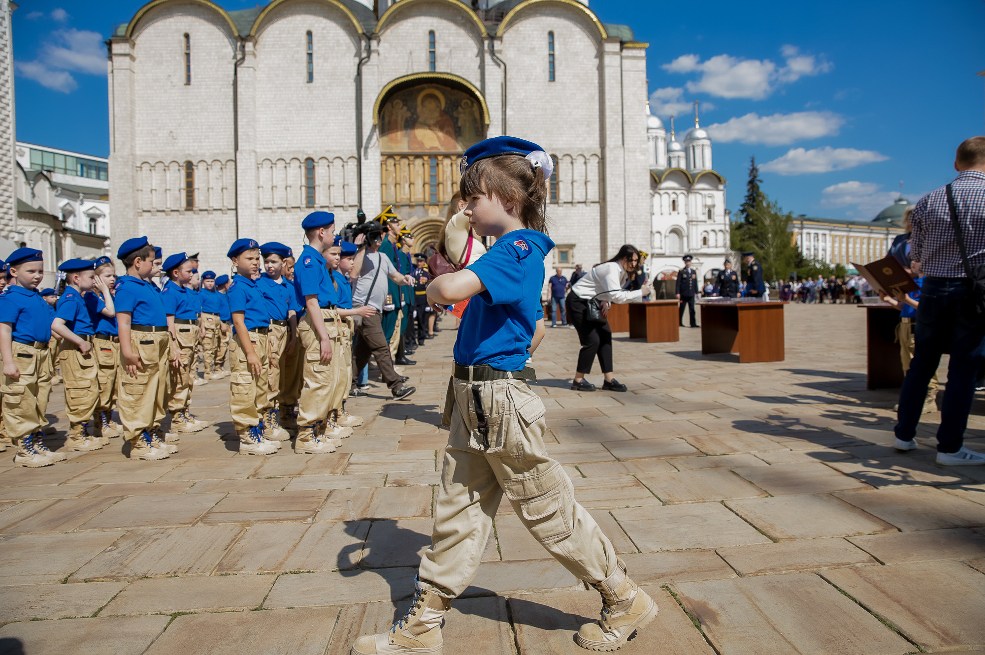 Присяга юнармейцев на Соборной площади Кремля. Фотограф в Москве Ольга Колесникова