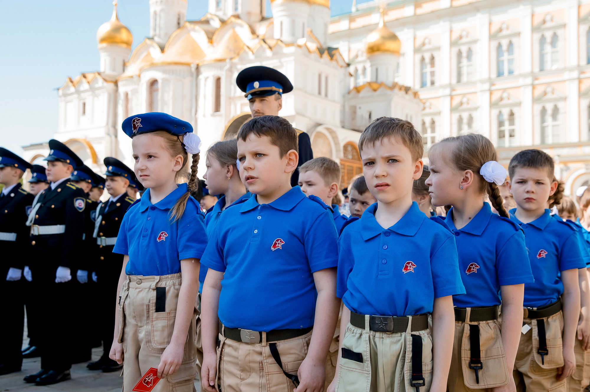 Присяга юнармейцев на Соборной площади Кремля. Фотограф в Москве Ольга Колесникова
