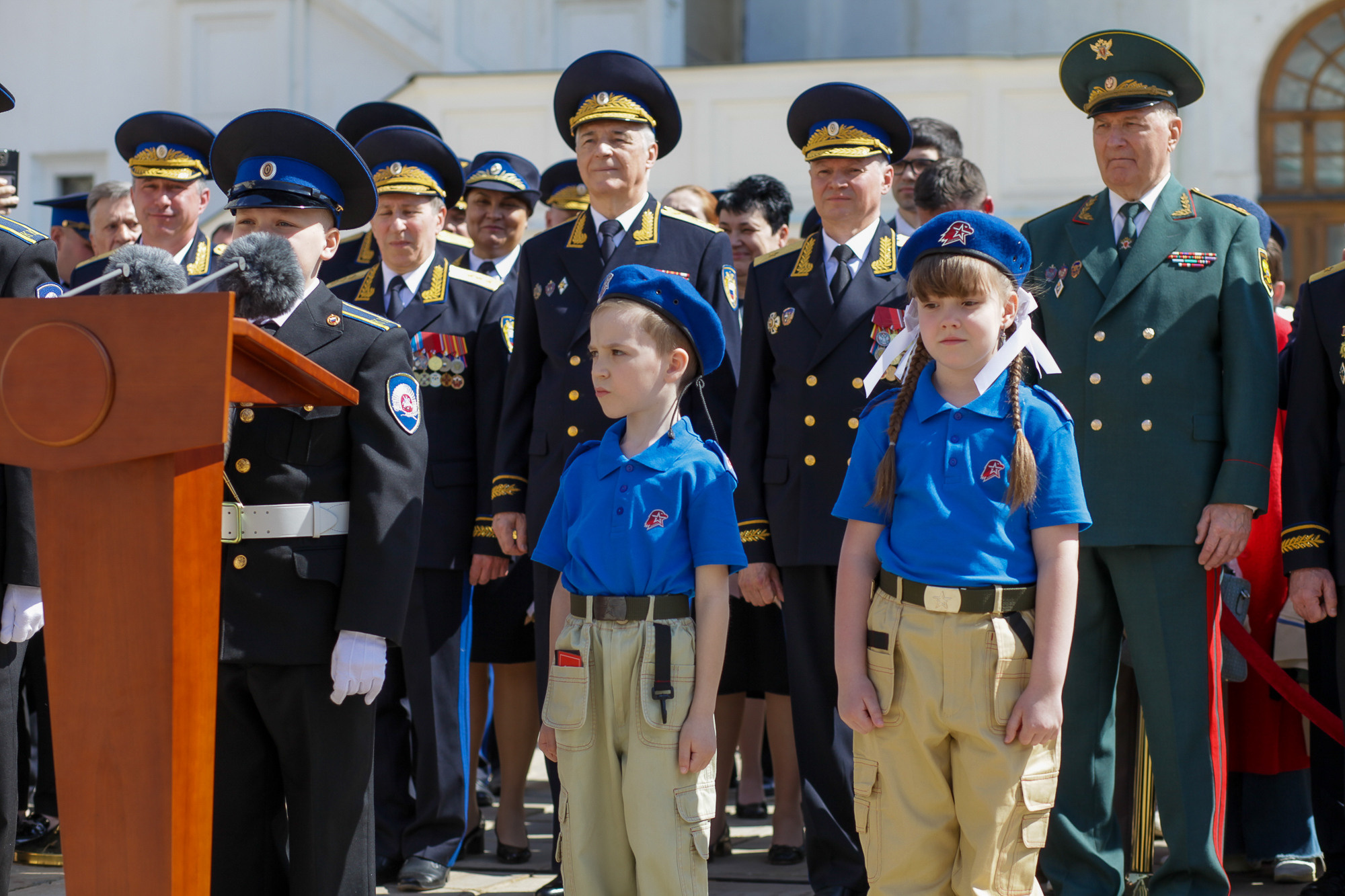 Присяга юнармейцев на Соборной площади Кремля. Фотограф в Москве Ольга Колесникова